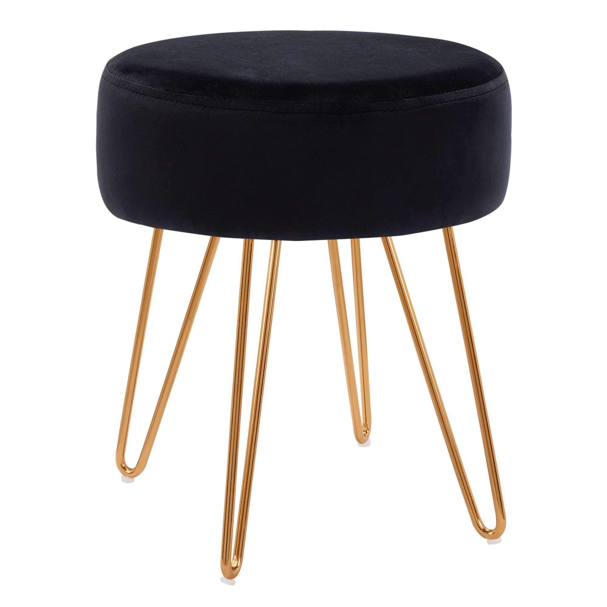 Duhome Hocker (9111), Sitzhocker Rund Hocker Samt oder Stoff Lederoptik Sch günstig online kaufen