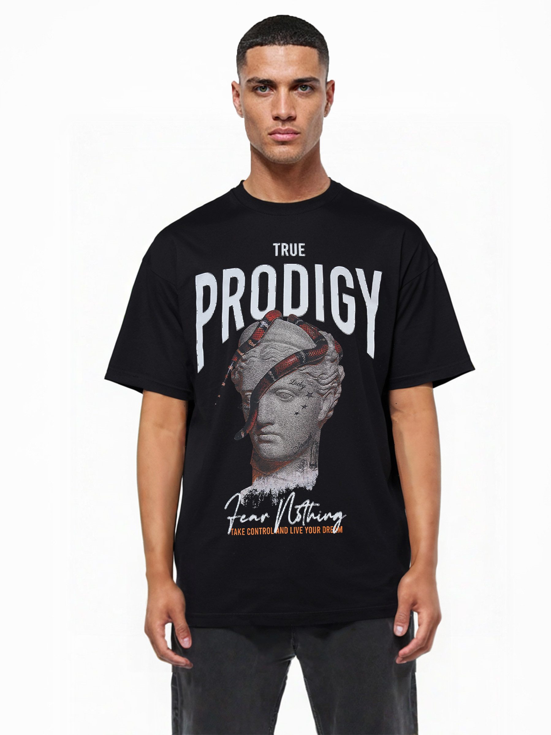 trueprodigy Oversize-Shirt Jamie Logoprint Rundhals dicker günstig online kaufen
