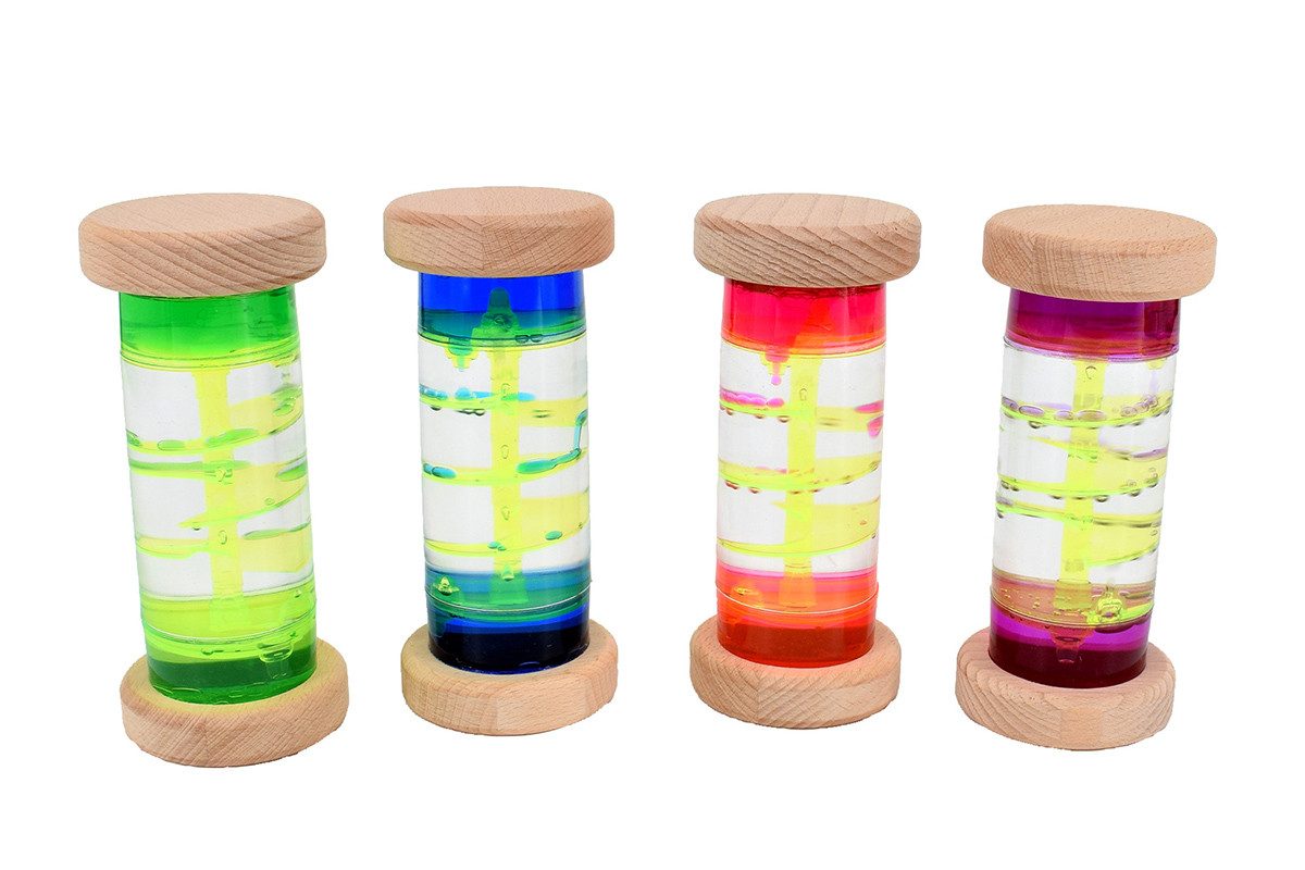 CHiLA Sanduhr Sanduhr Flüssig Spirale - Holz einzeln