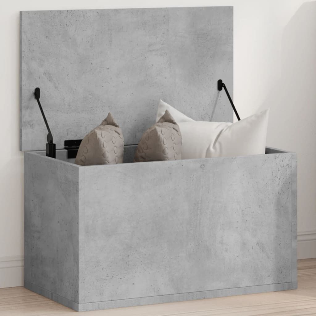 vidaXL Aufbewahrungsbox Truhe Betongrau 60x35x35 cm Holzwerkstoff (1 St)