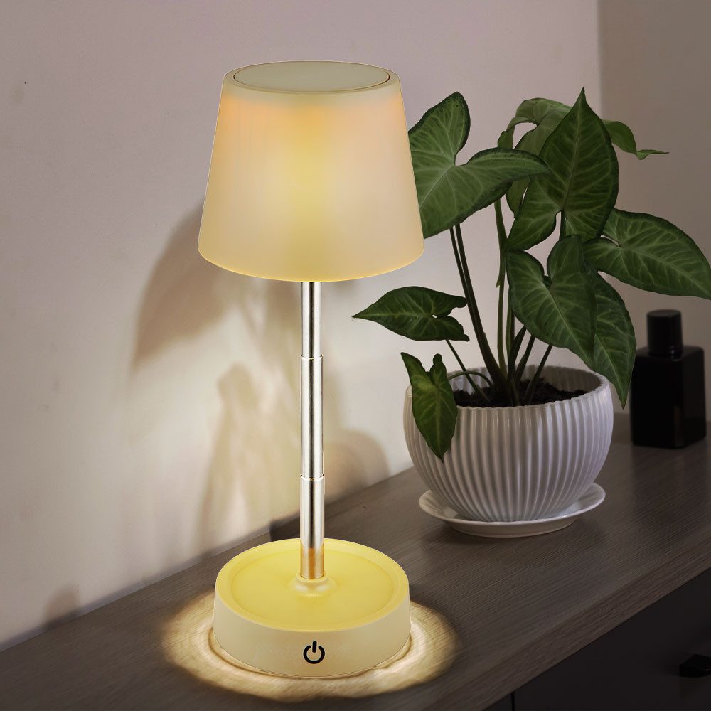 GLOBO LIGHTING LED Tischleuchte, LED-Leuchtmittel fest verbaut, Warmweiß, Tischlampe Tischleuchte Nachttischleuchte Touchdimmer stufenlos