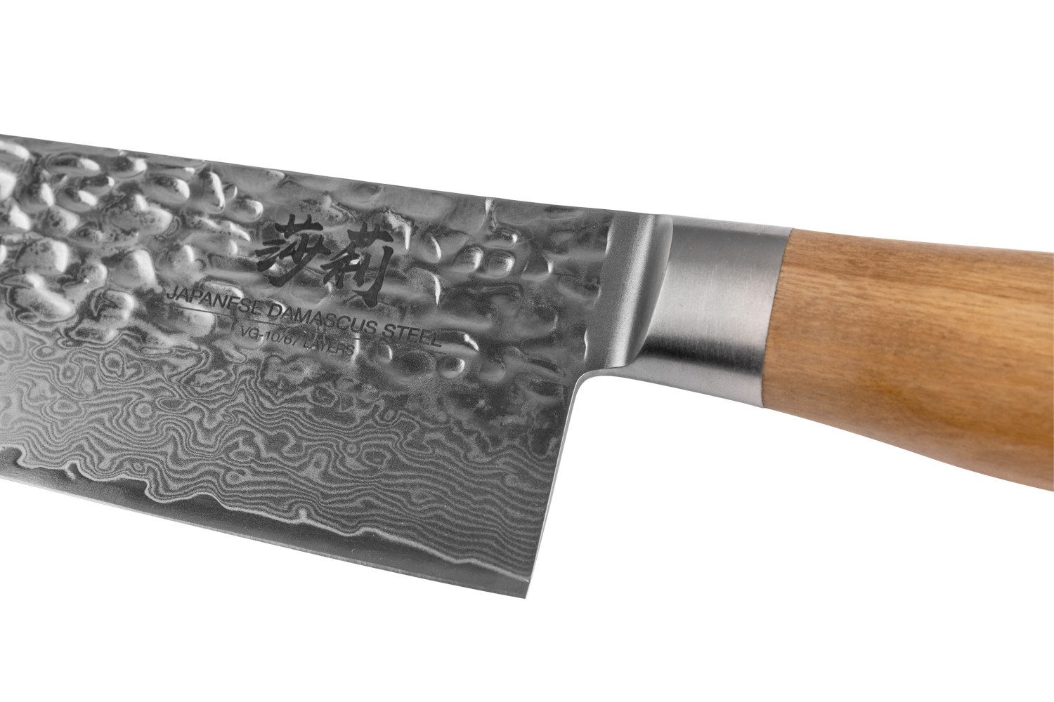 Sallys Damastmesser Santoku, Antibakteriell, langlebig, komfortabel
