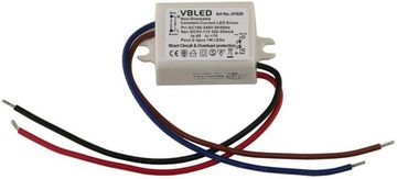 VBLED LED Einbaustrahler "ALDYNE" 1W LED Mini Einbauspot 350mA IP44 Warmweiß - SET, LED fest integriert, Warmweiss