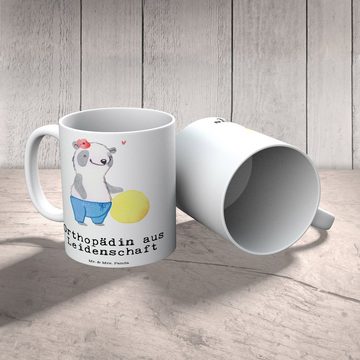 Mr. & Mrs. Panda Tasse Orthopädin Leidenschaft - Weiß - Geschenk, Kaffeebecher, Tasse Motive, Keramik, Exklusive Motive