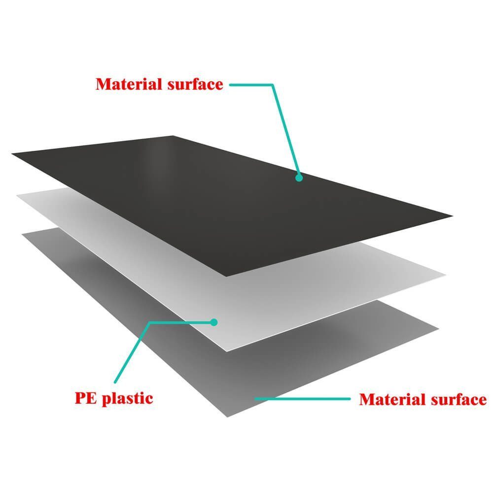AICA Duschwand Duschrückwand PE-Aluminiumpaneele wasserdichte Dushwandpaneele 210cm