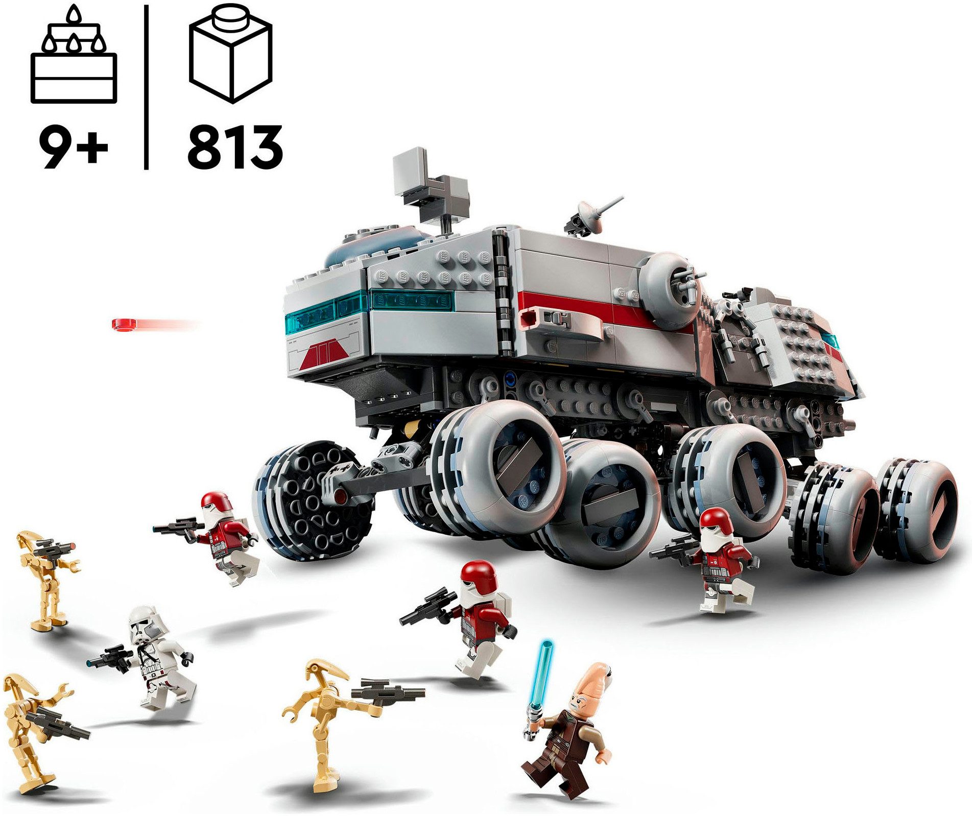 LEGO® Republikanischer Juggernaut (75413), LEGO Star Wars™ Konstruktionsspielsteine, (813 St), Made in Europe