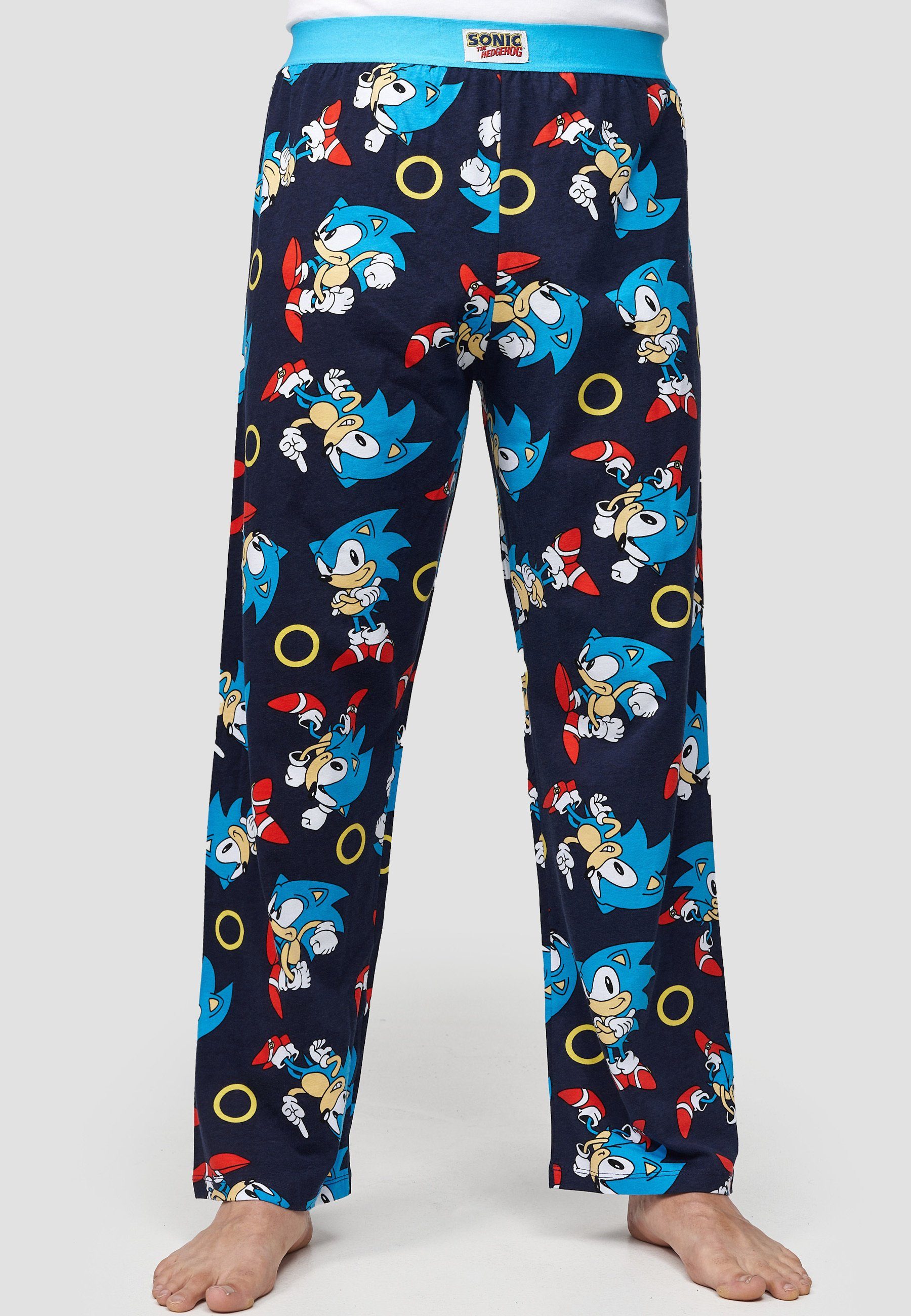 Recovered Pyjamahose Cool Sonic GOTS zertifizierte Bio-Baumwolle