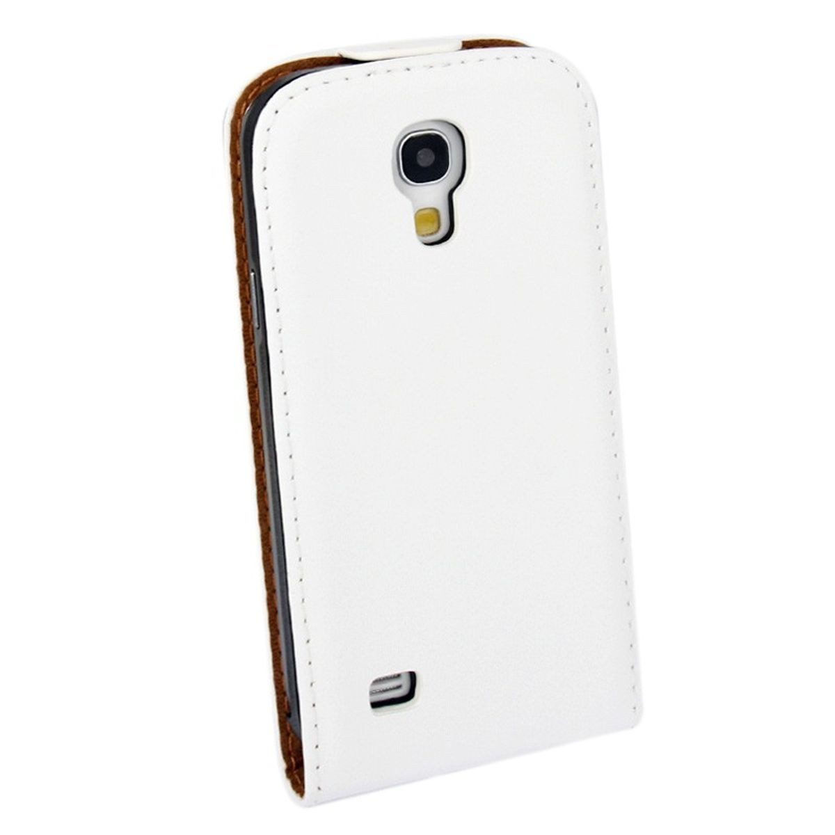 König Design Handyhülle Samsung Galaxy S4 Mini, Samsung Galaxy S4 Mini Handyhülle Backcover Weiß