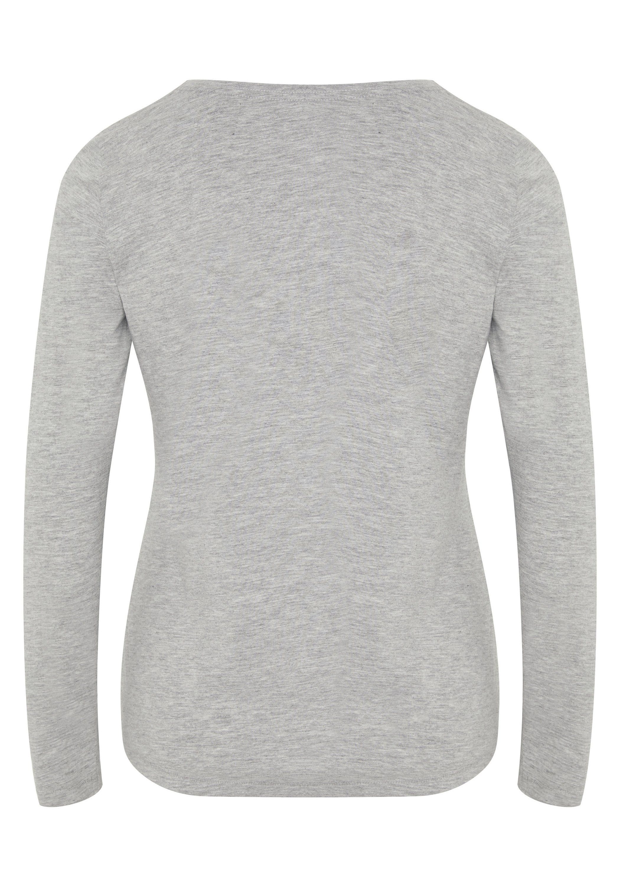 Detto Fatto Langarmshirt im Basic-Stil günstig online kaufen