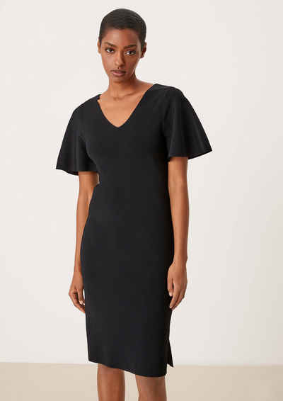 s.Oliver BLACK LABEL Maxikleid Kleid aus Viskosefeinstrick