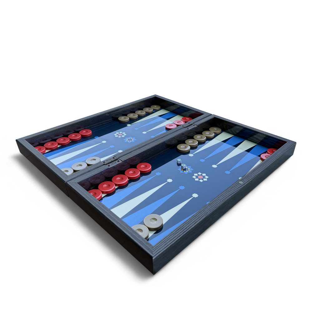 BIGGDESIGN Spielesammlung Biggdesign Star Backgammon Set, Kratzfeste Oberfläche