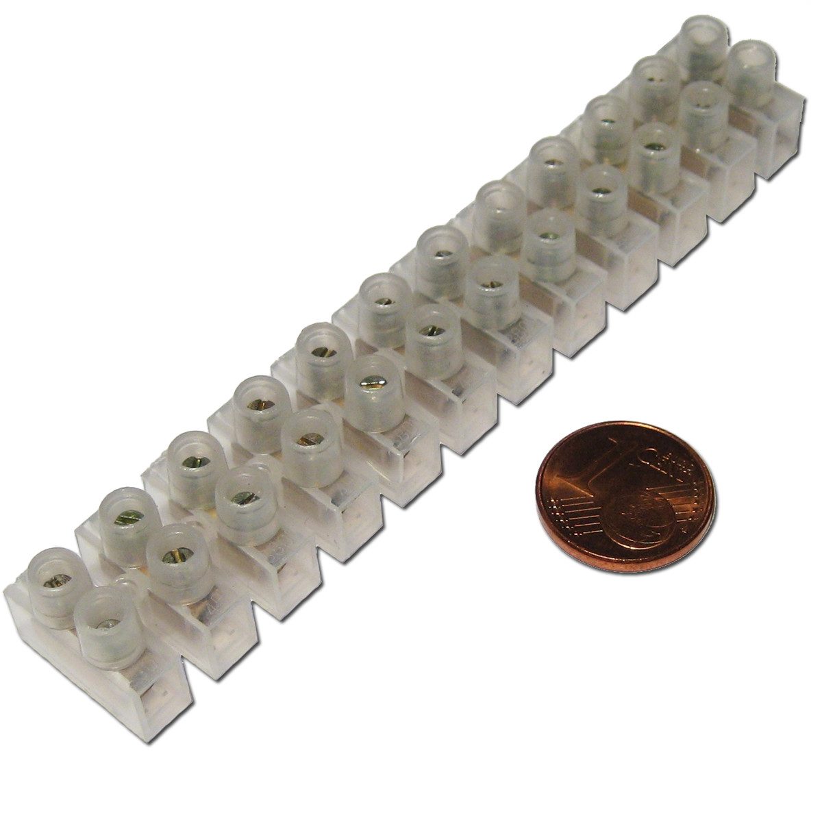 world-trading-net Lüsterklemme Lüsterklemmen, 1 Leiste à 12 Pole für 1,0-2,5mm²