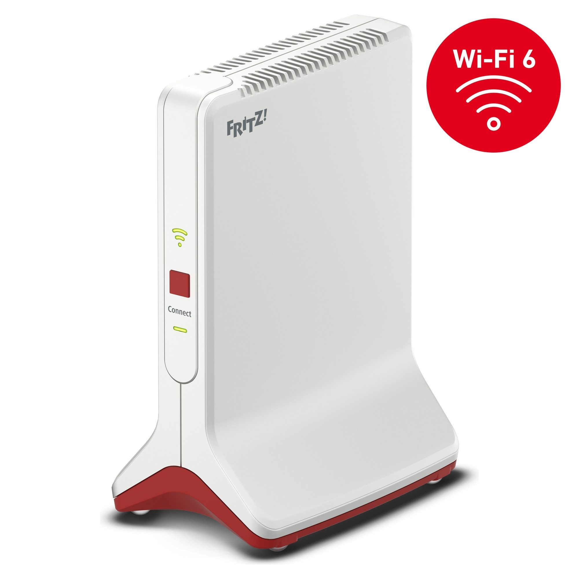 Fritz! FRITZ!Repeater 6000 WLAN-Repeater, Wi-Fi 6 Tri-Band Mesh-Repeater bis 6.000 MBit/s, 2,5-Gbit/s-LAN-Port