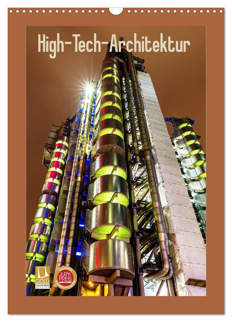 CALVENDO Wandkalender High-Tech-Architektur (Wandkalender 2027 DIN A3 hoch), CALVENDO Monats