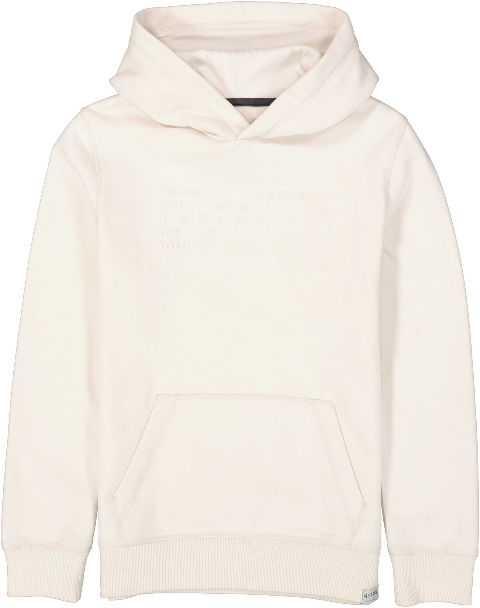 Garcia Sweatshirt mit geprägtem Schriftprint