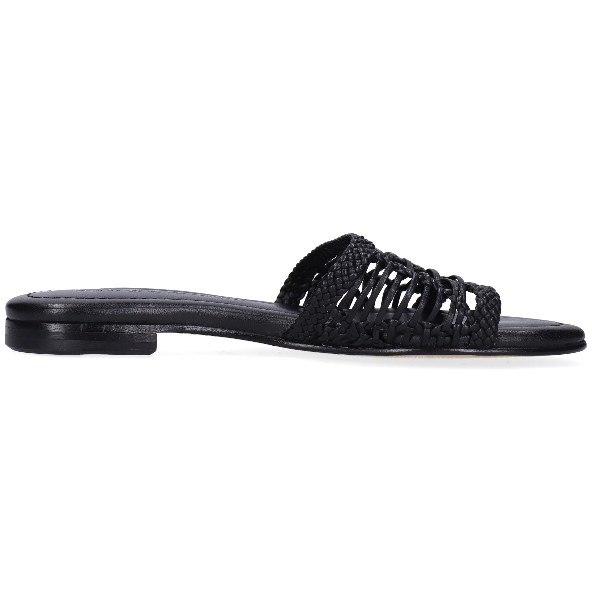Melvin & Hamilton Hanna 100 Leder-Geflochtene Schuhe für Damen Pantolette Flache Absätze, Echtes Leder, Von Hand geflochten