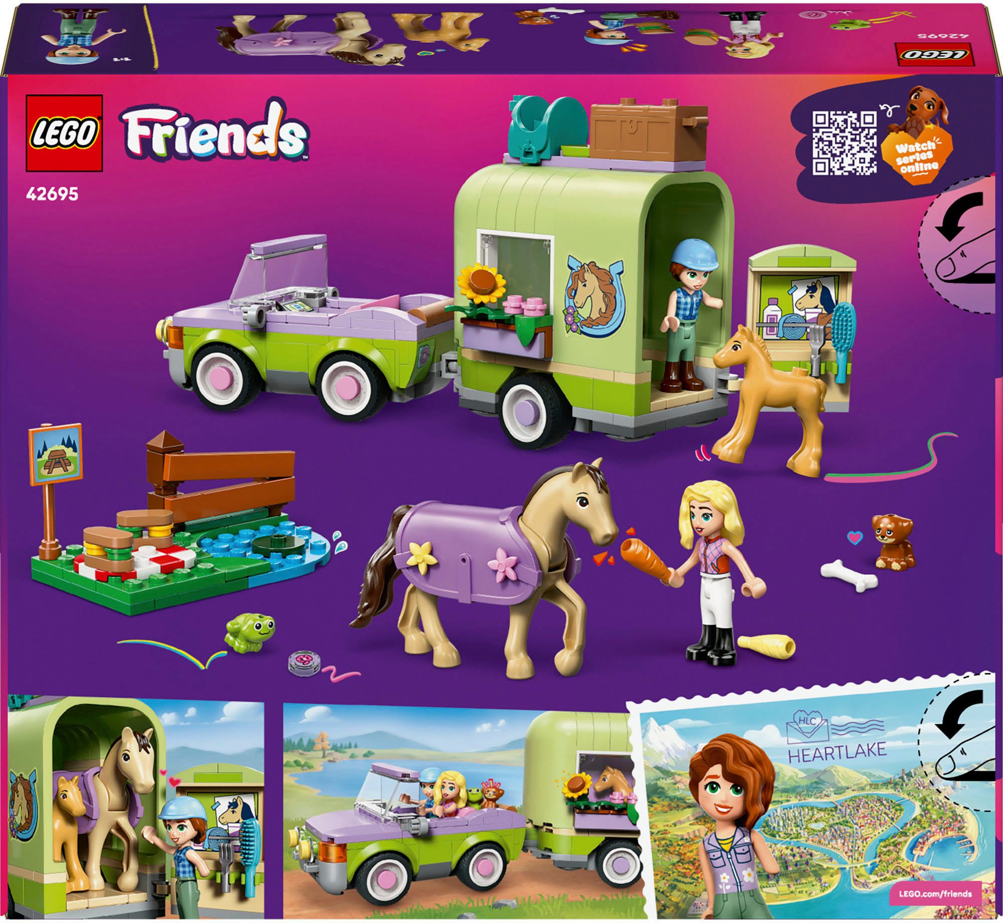 LEGO® Pferd und Fohlen mit Pferdeanhänger (42695), LEGO Friends Konstruktio günstig online kaufen