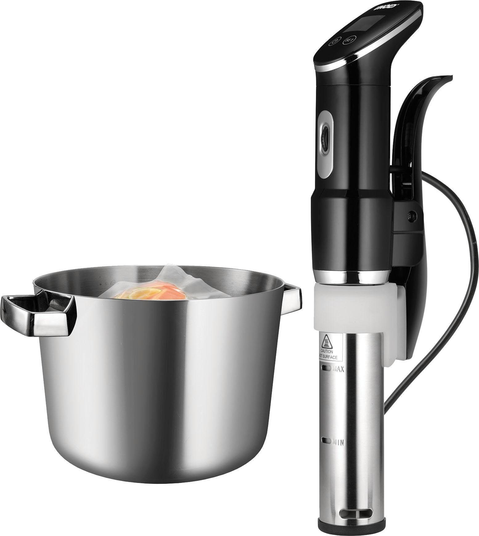 Unold Dampfgarer Sous Vide Stick Time 58915, 1300 W, Mit Timerfunktion (bis  zu 60 Stunden) für perfektes Garen