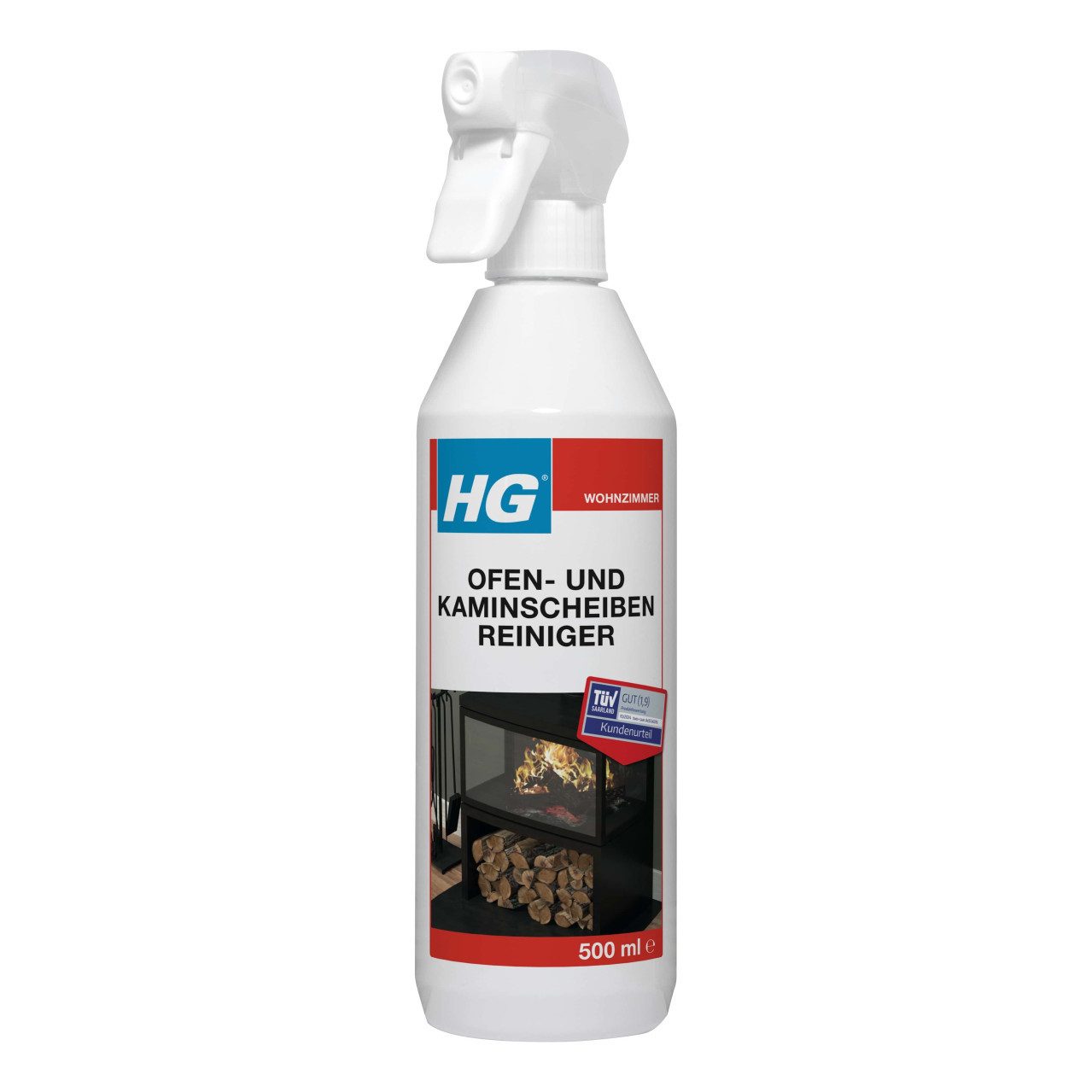 HG International B.V. HG Ofen und Kaminscheibenreiniger 500 ml Scheibenreiniger