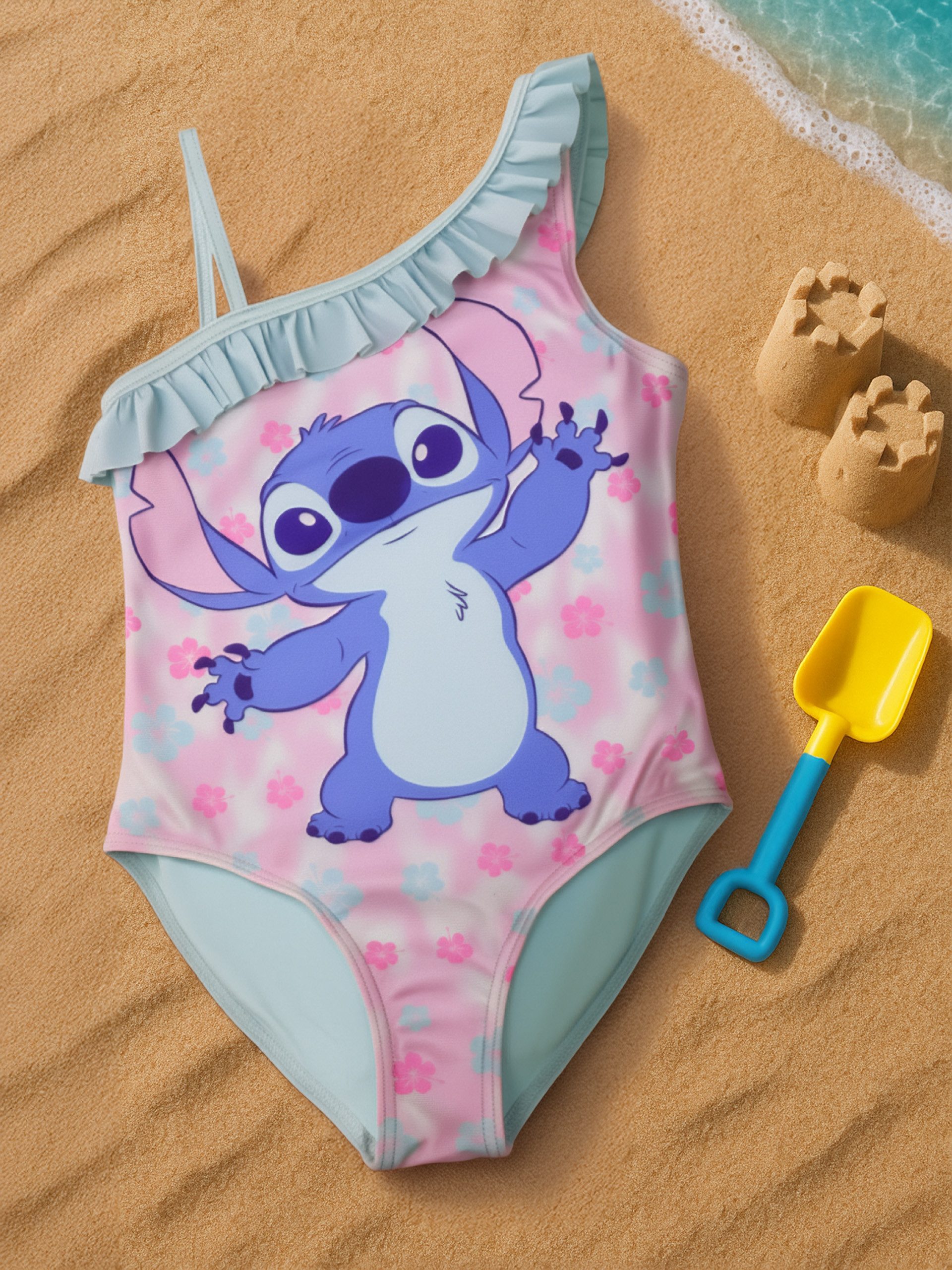 United Labels® Badeanzug Disney Lilo & Stitch Badeanzug mit Rüschen Schwimmanzug Einteiler – Bild 2 von 5