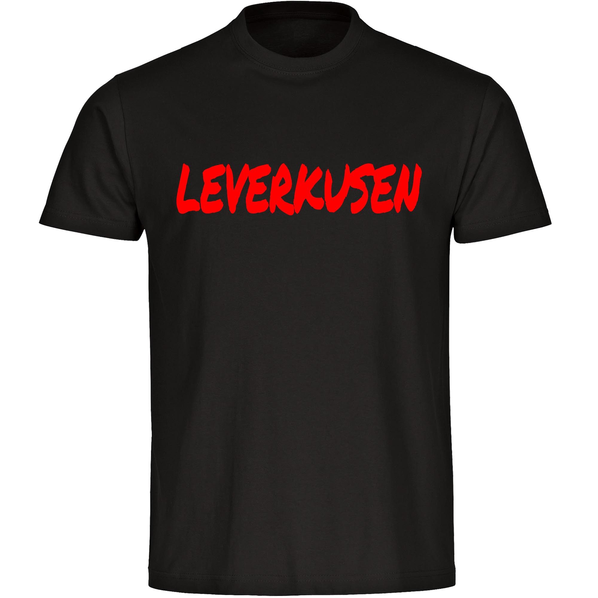 multifanshop T-Shirt Herren Leverkusen - Textmarker - Männer
