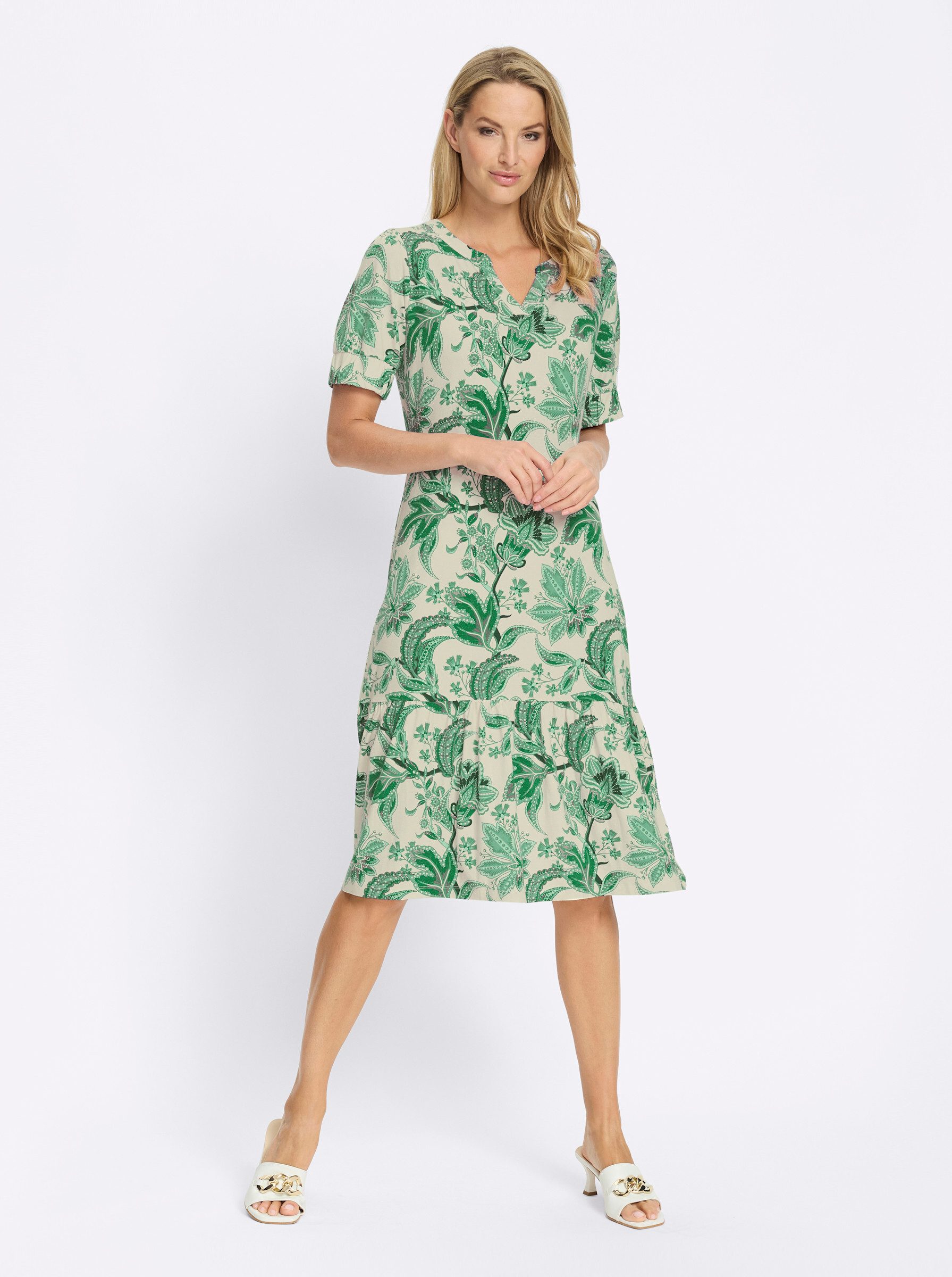 heine Jerseykleid Jersey-Kleid Kurzarm