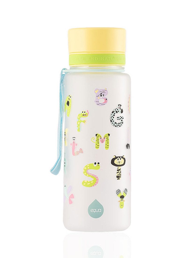 Thermoflasche Kinder Trinkflasche Wasserflasche auslaufsicher 0,6L EQUA Alpha Zoo