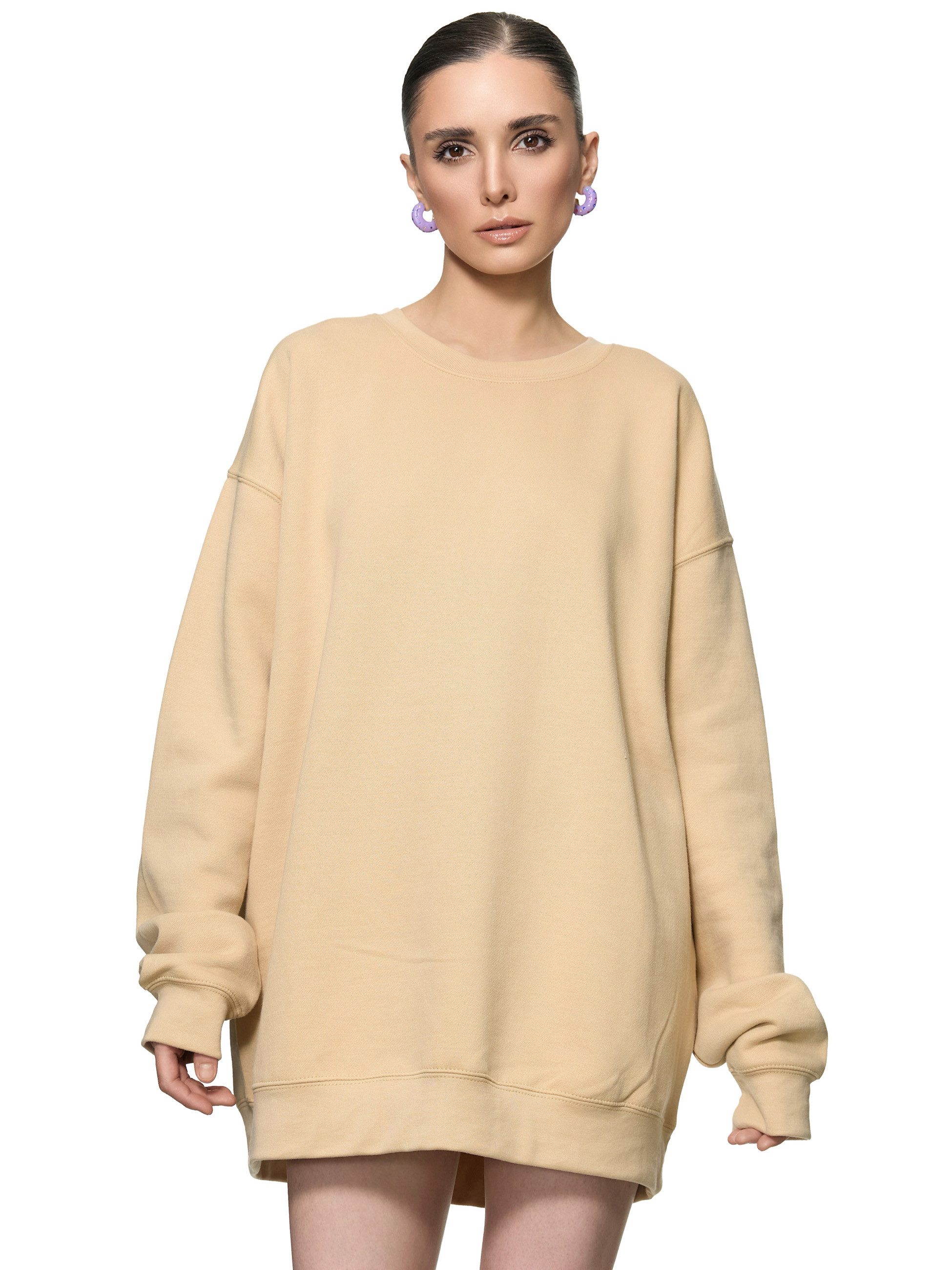 Worldclassca Longsweatshirt Worldclassca Oversized Sweatshirt Einfarbig günstig online kaufen