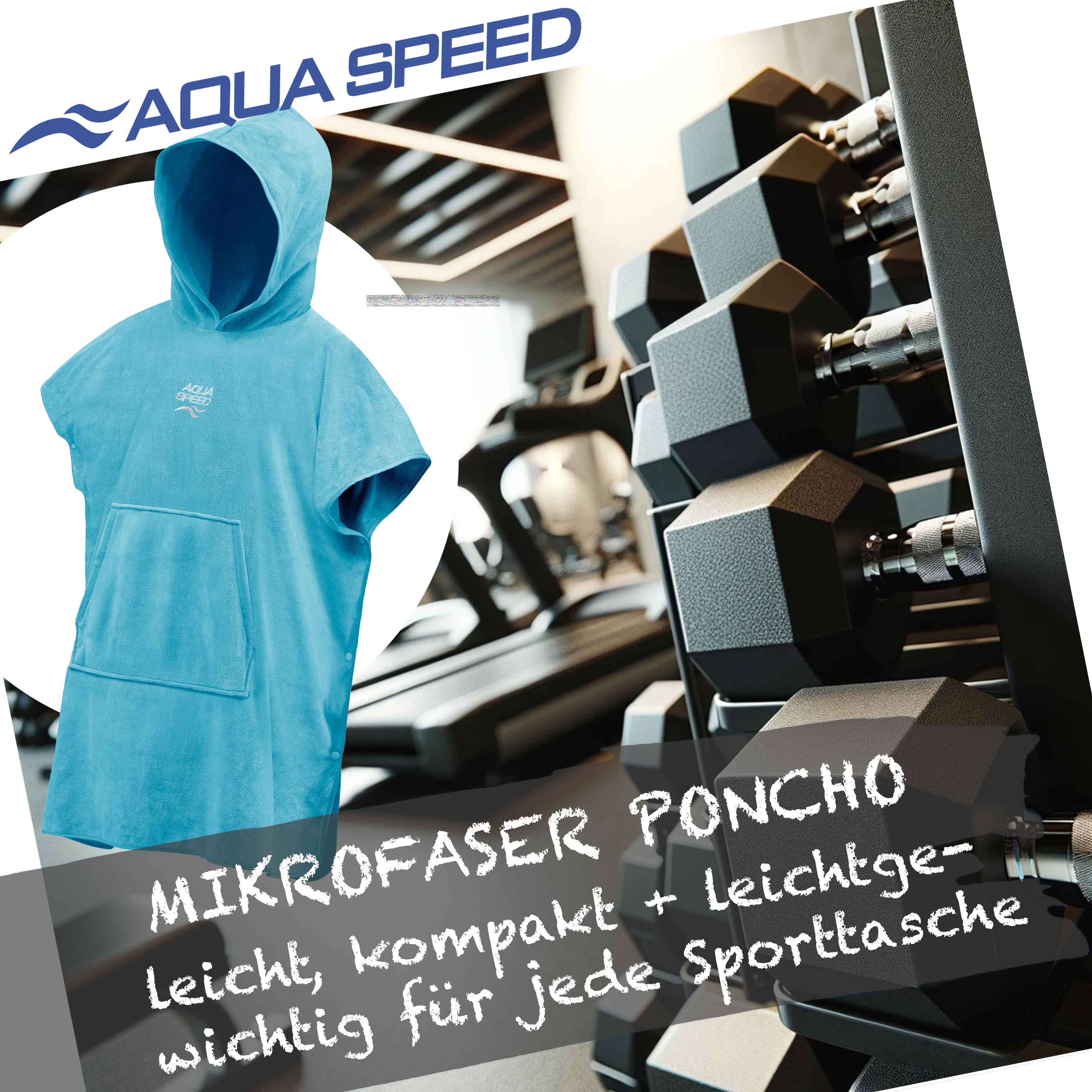 Aqua Speed Kapuzenhandtuch Mikrofaser Kaputzen Handtuch günstig online kaufen