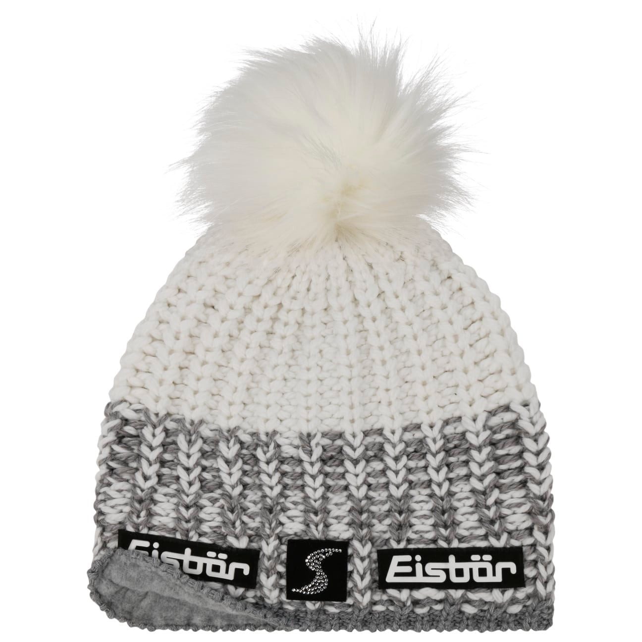 Eisbär Bommelmütze (1-St) Beanie mit Futter, Made in the EU