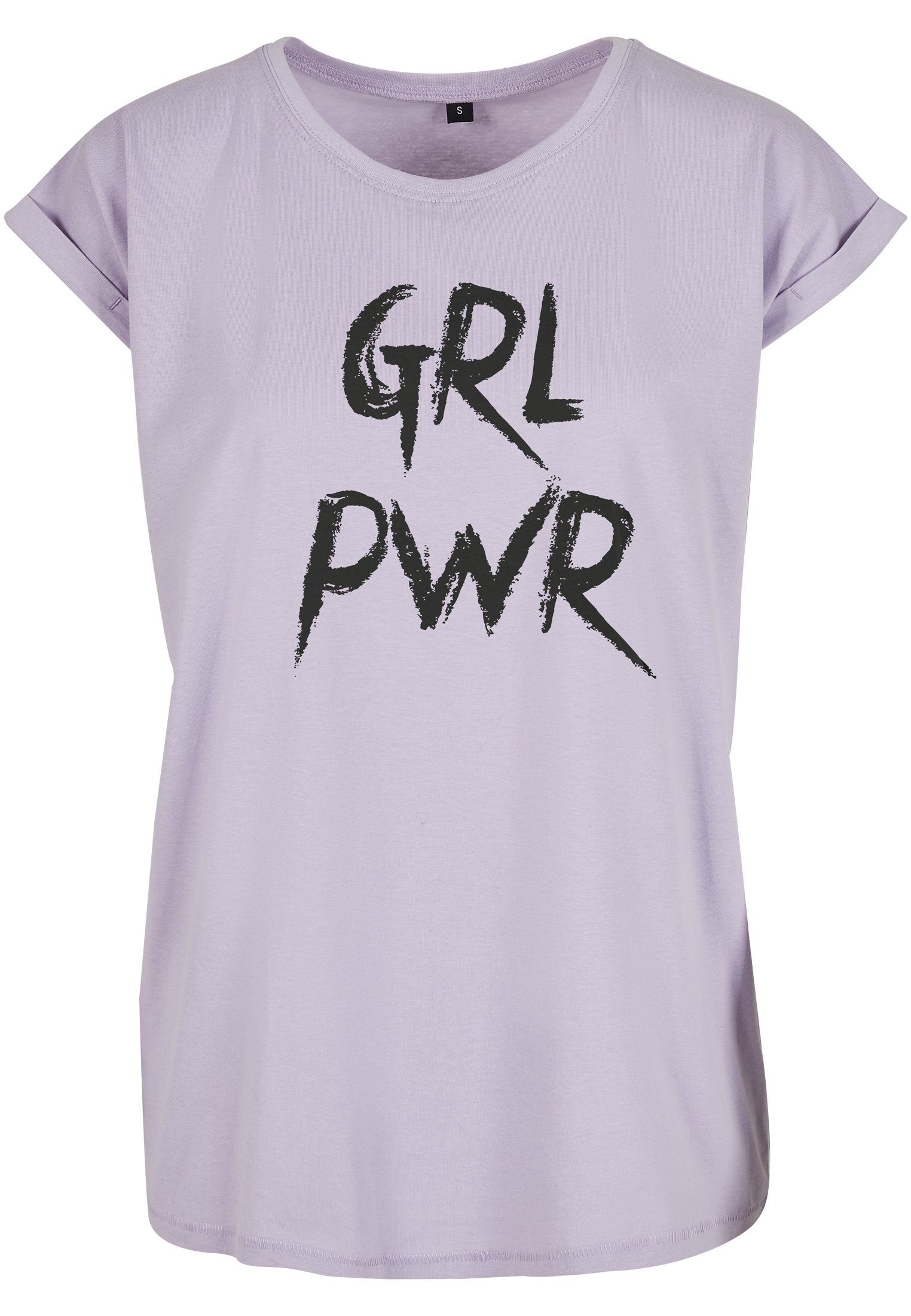 (1-tlg) GRL lilac Tee Damen Tee Ladies T-Shirt MisterTee Mister PWR