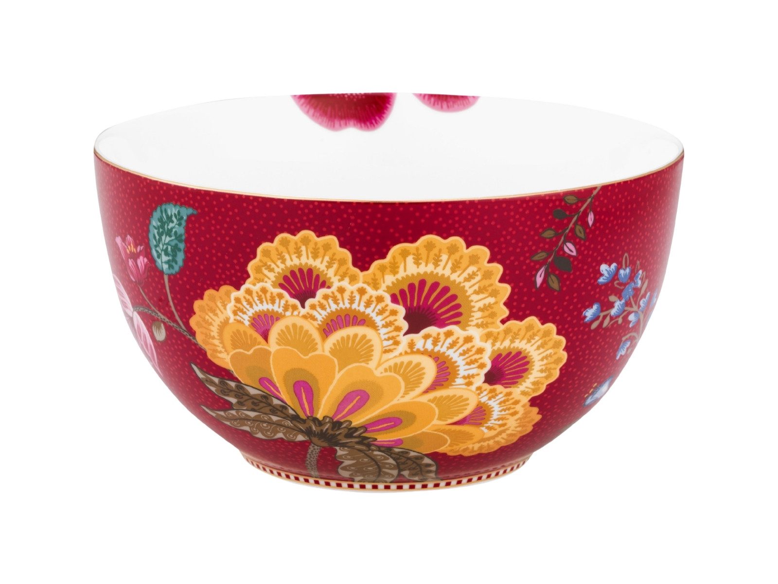 PiP Studio Schale Blooming Tales Fantasy Dark Red Bowl 18cm, Porzellan, (Bowls)