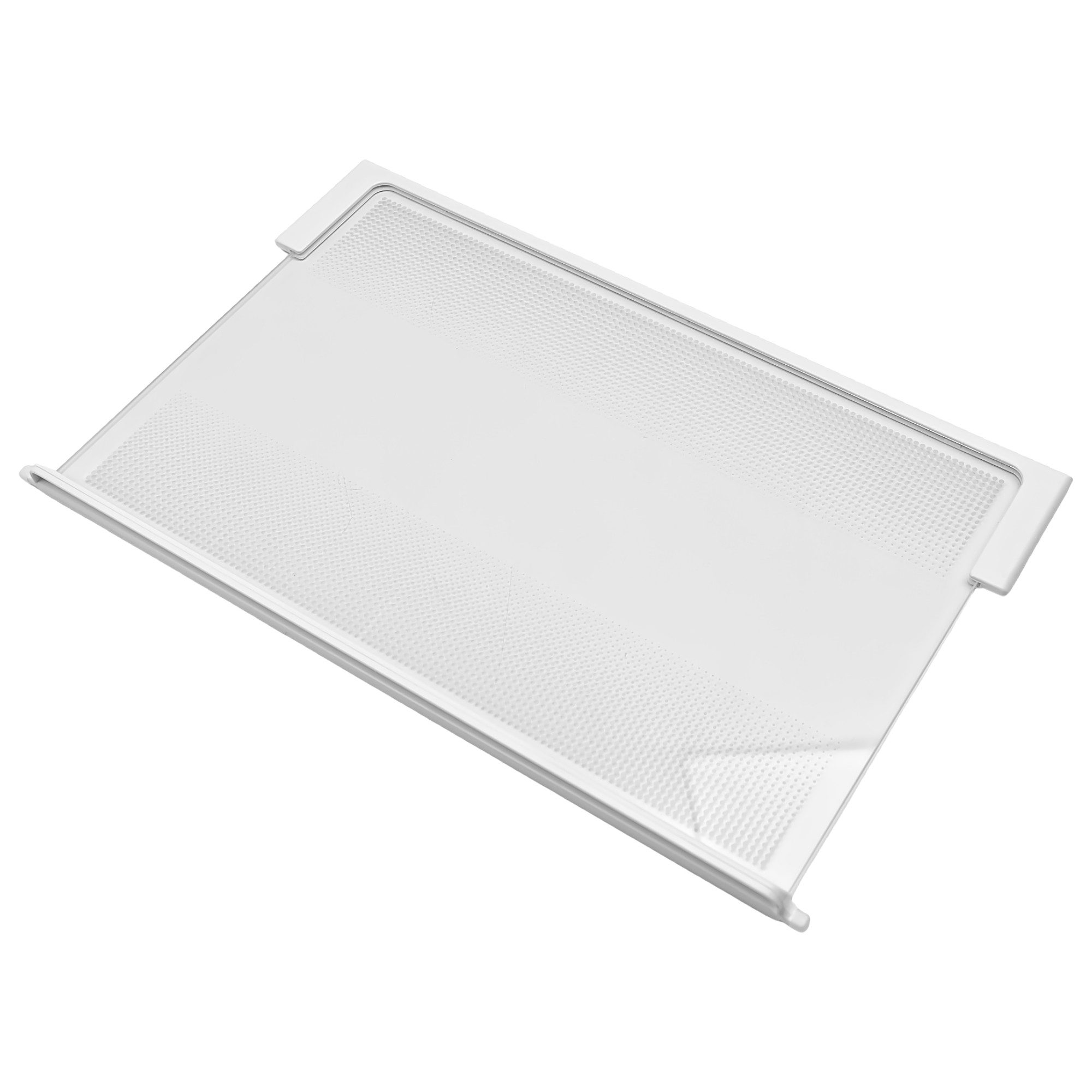VIOKS Einlegeboden Glasplatte oben Ersatz für Liebherr 9293003 495x300mm, mit Leisten für Kühlschrank KühlGefrierKombination