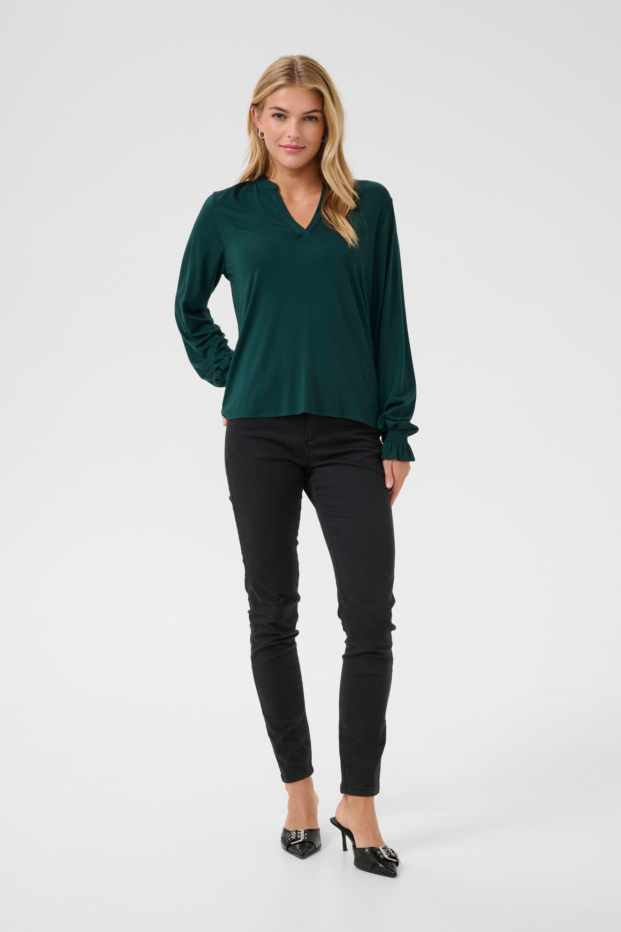 KAFFE Langarmbluse Langarm-Bluse KAcharlotte günstig online kaufen