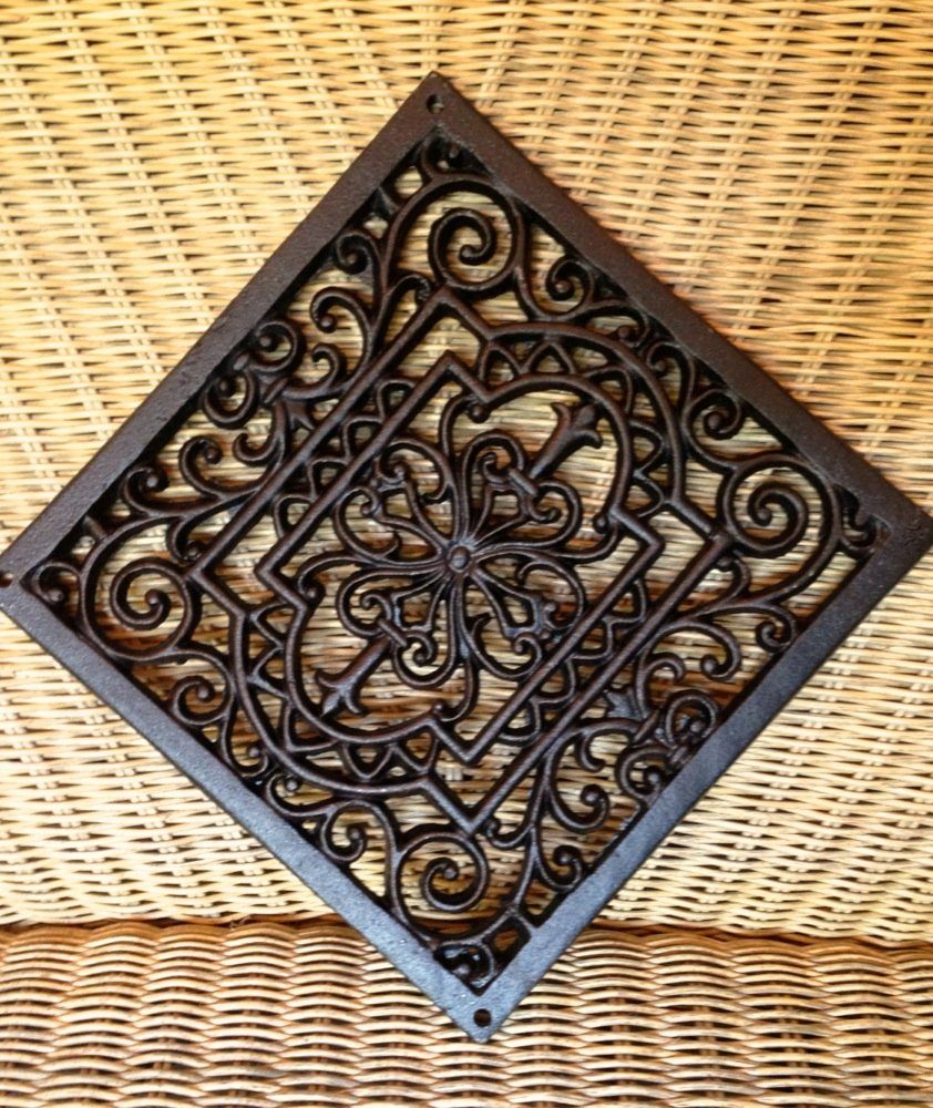Antikas Wanddekoobjekt Gitter Quadrat Warmluftgitter, Ofen-Dekoration, Lüft günstig online kaufen
