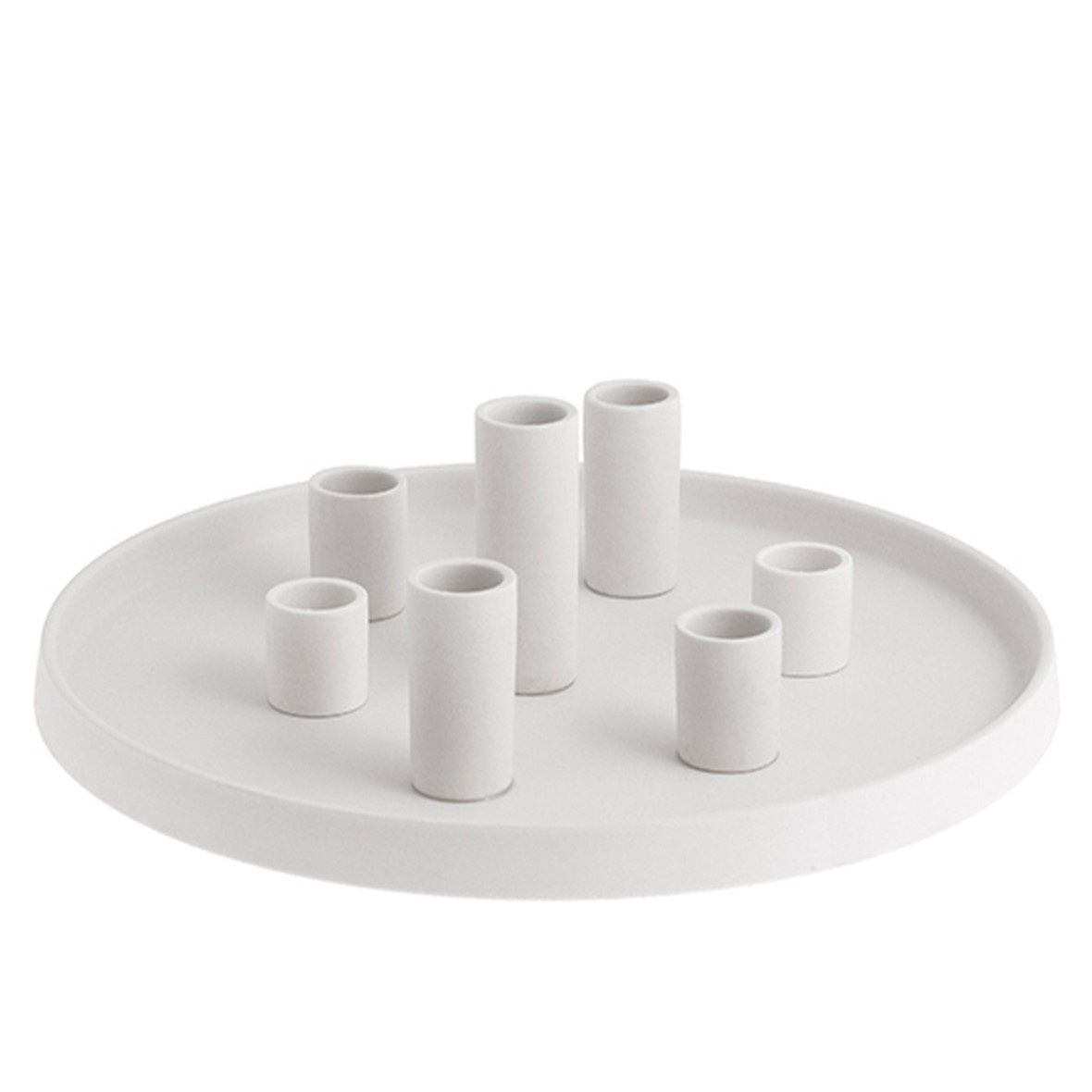 Storefactory Scandinavia Kerzenständer Kerzenhalter LINGSBERG rund weiß günstig online kaufen