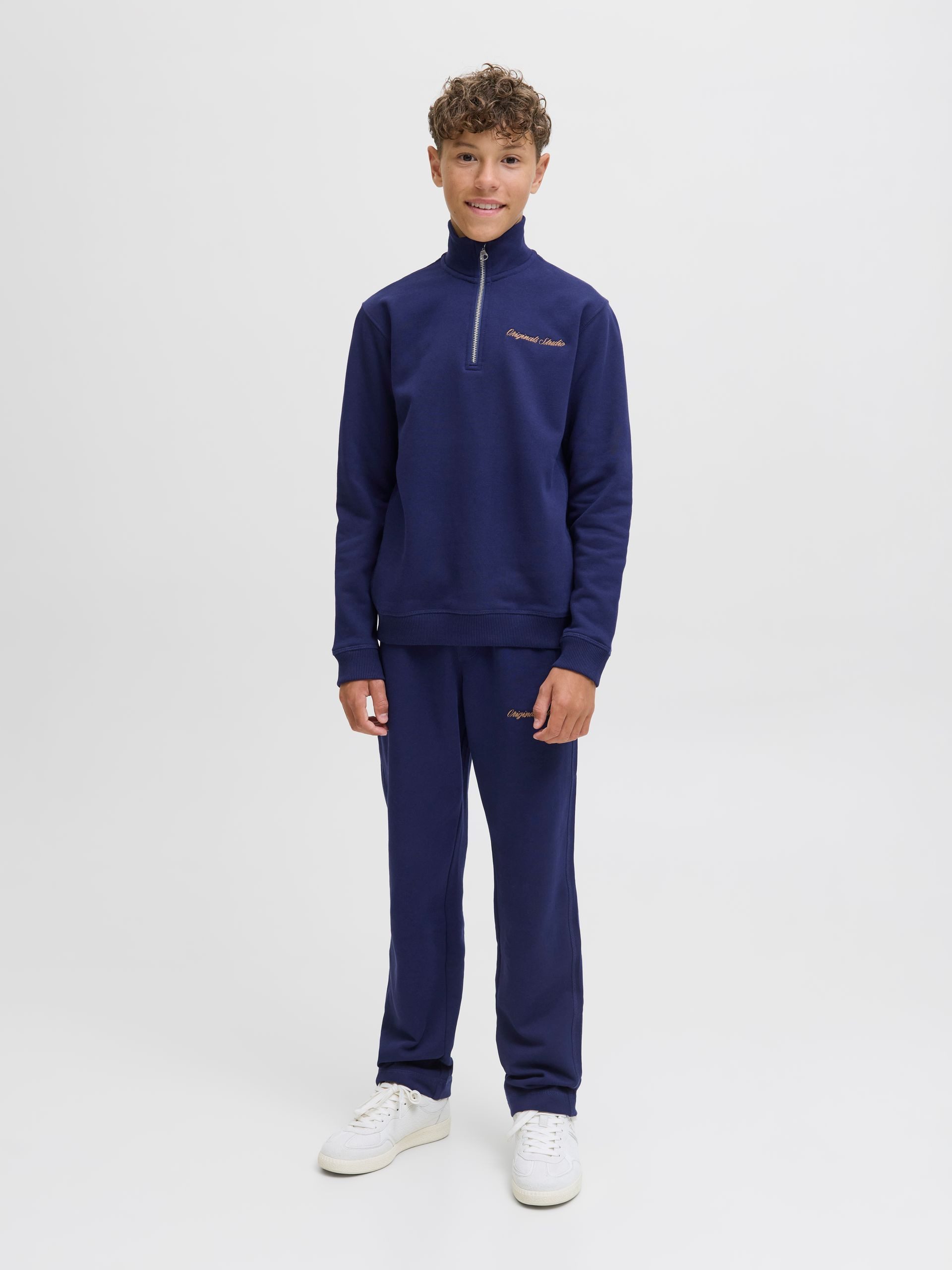 Jack & Jones Junior Sweatshirt JORNORREBRO EMB SWEAT HIGH NECK JNR