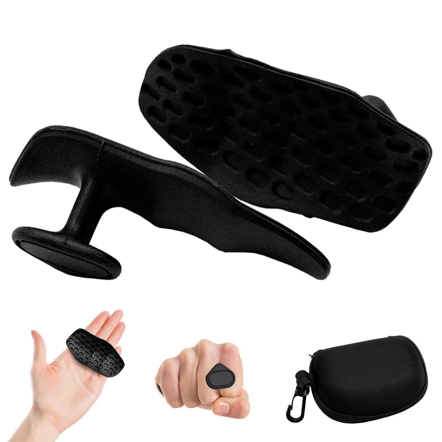 LuxusKollektion Trainingshandschuhe Gym Grips Silikon Griffpolster Anti Rutsch (1-St)