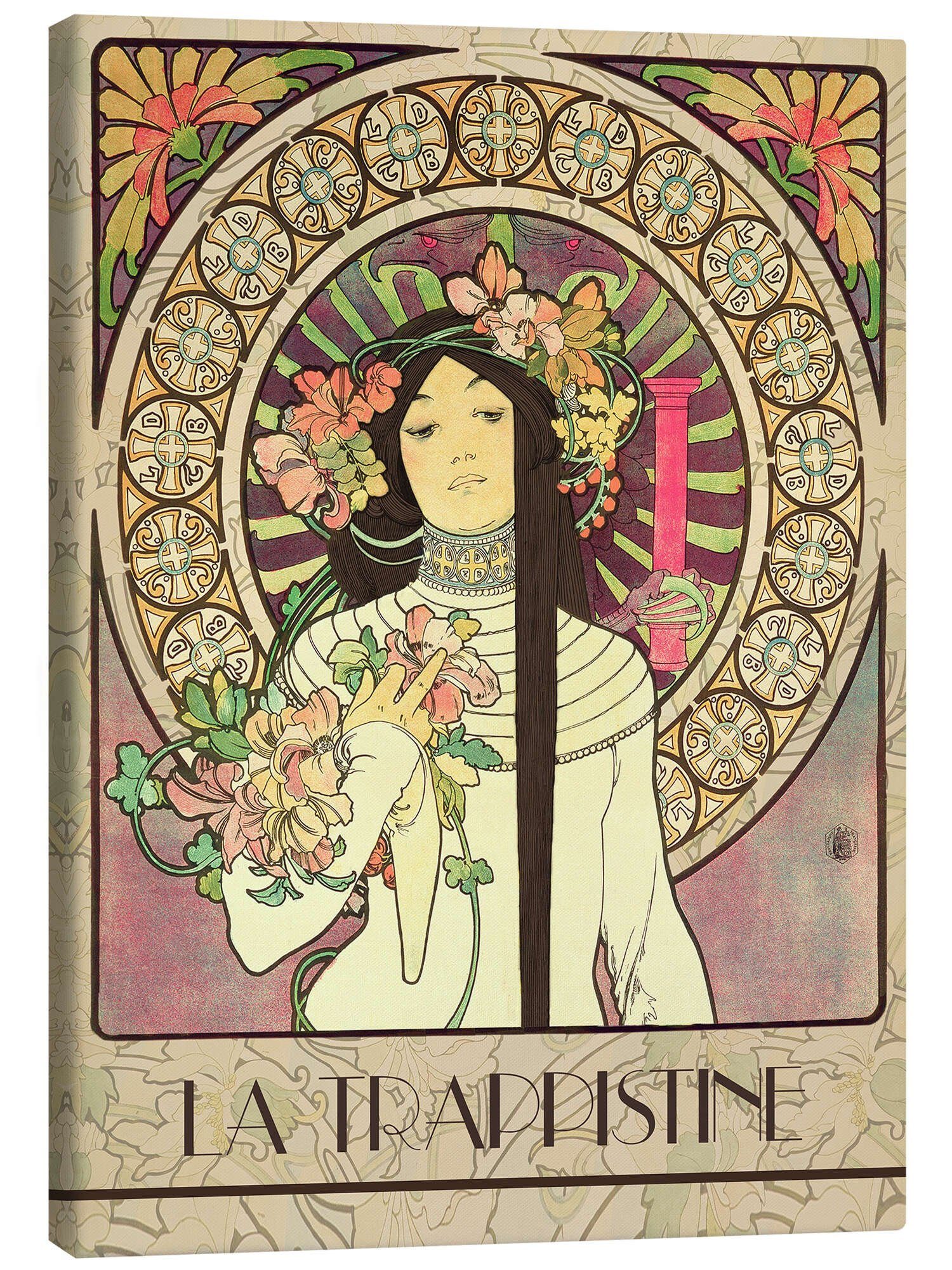 Posterlounge Wandbild La Trappistine, Alfons Mucha, erhältlich als Poster, Leinwandbild, Wandsticker oder Acrylglasbild