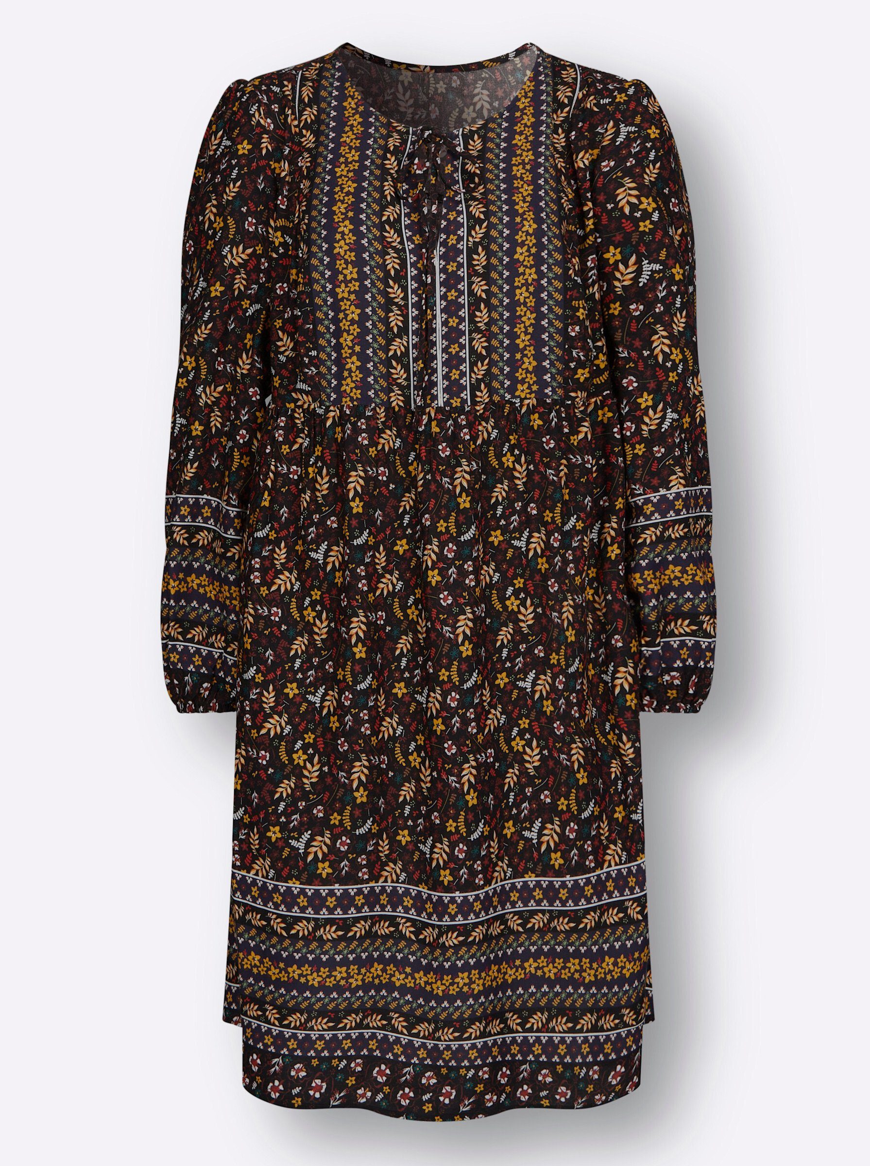 Witt Etuikleid Druck-Kleid Langarm