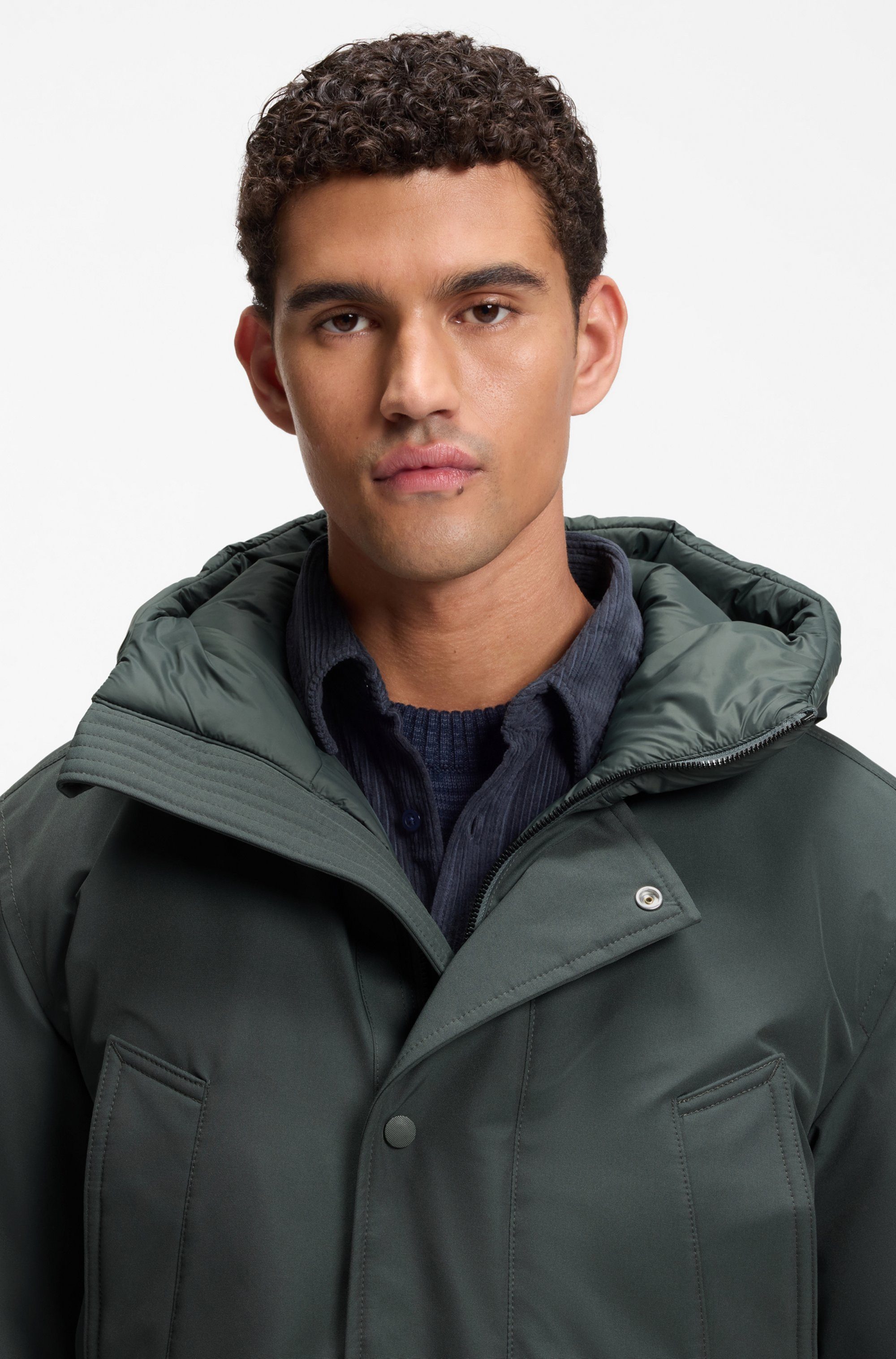 BOSS ORANGE Parka Osiass1 im Relaxed Fit, wasserabweisend