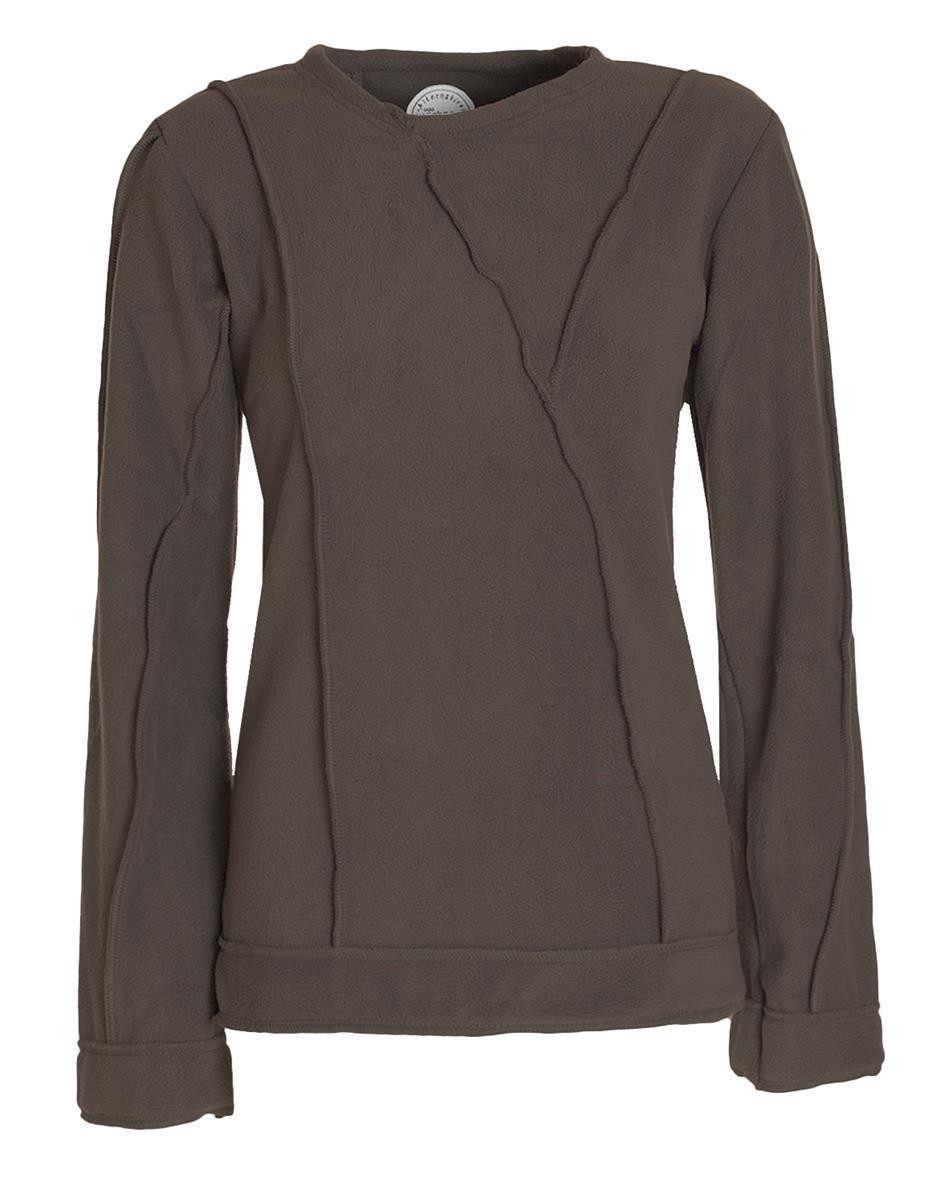 Vishes Fleecepullover Damen warmer Winterpullover Fleecepullover günstig online kaufen