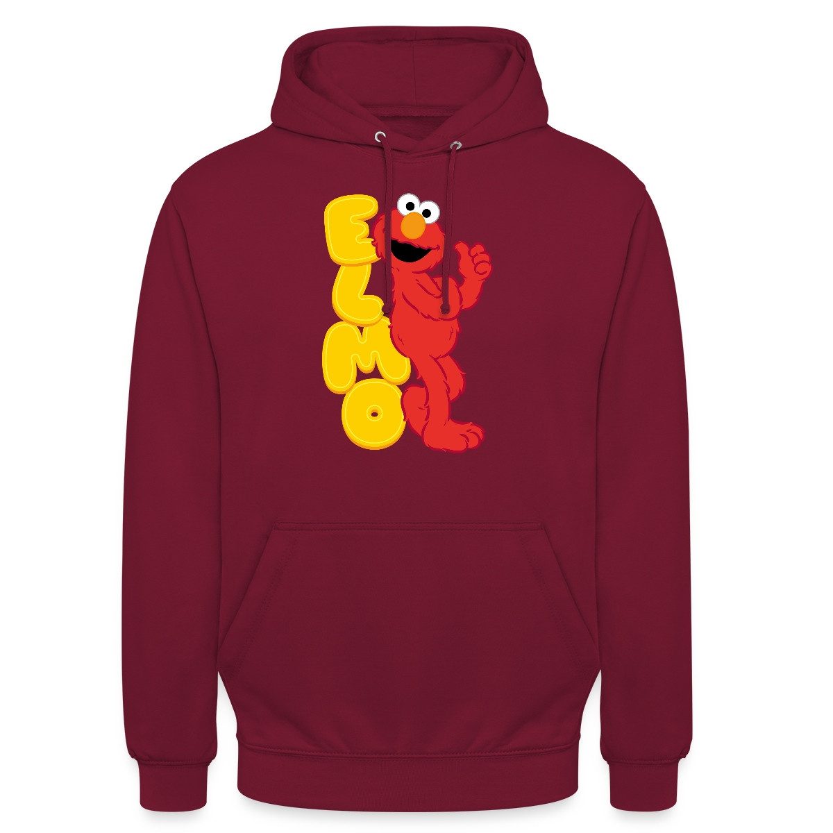 Spreadshirt Hoodie Sesamstraße Elmo Mit Schriftzug Unisex Hoodie (1-tlg)