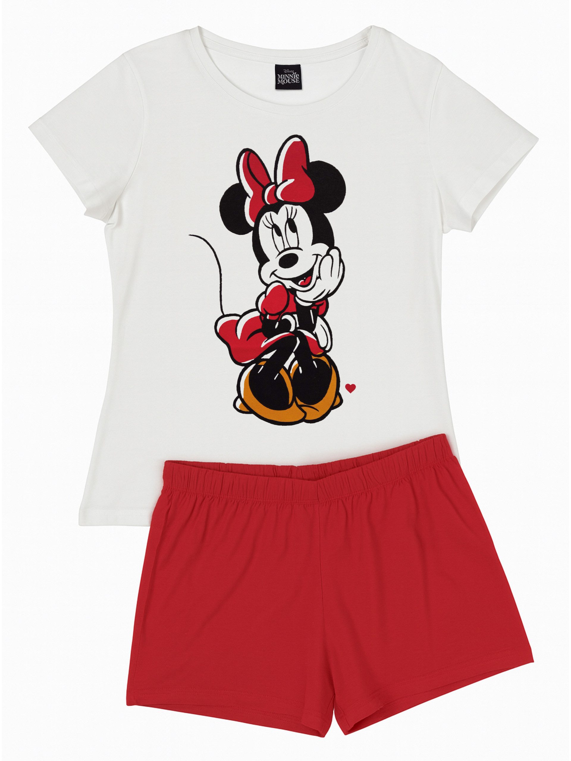 United Labels® Schlafanzug Disney Minnie Mouse Schlafanzug Pyjama Kurzarm O günstig online kaufen