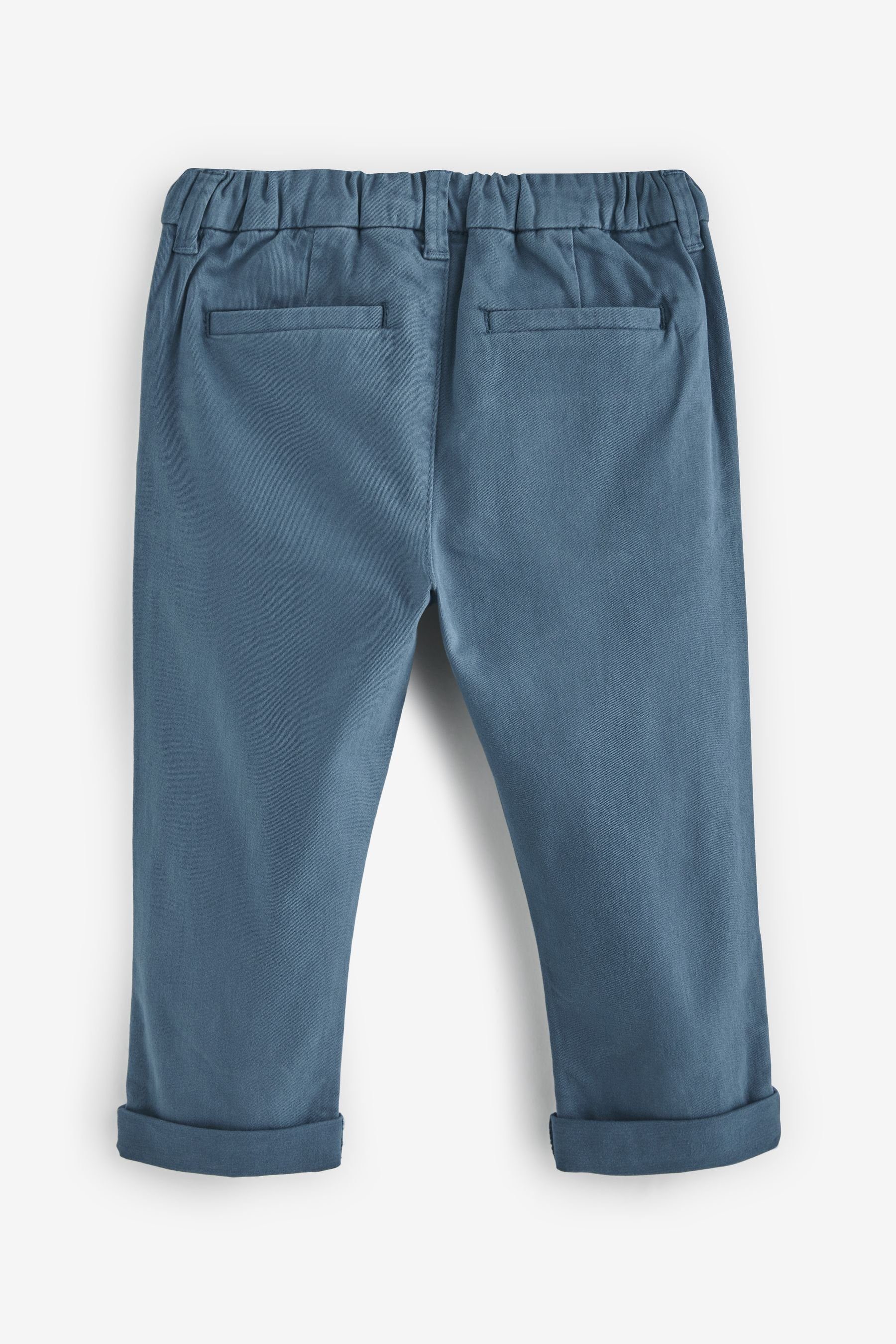 Next Chinohose Chinohose mit Stretch Blue (1-tlg)