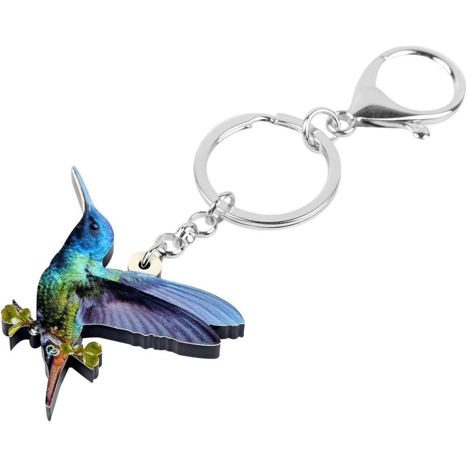 LuxusKollektion Schlüsselanhänger Schlüsselanhänger Kolibri Acryl Grün
