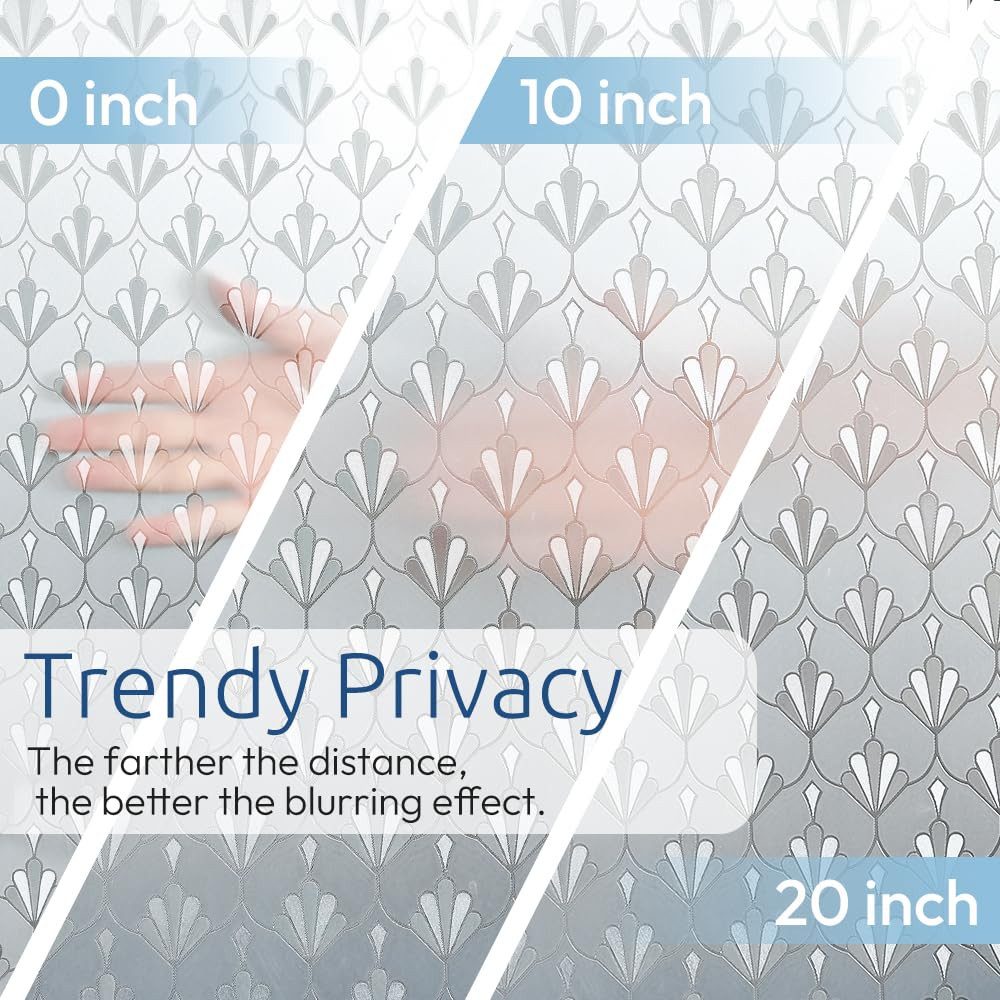 Coonoor Fensterfolie Sichtschutz Fensterfolie, selbsthaftend, ohne Klebstof günstig online kaufen