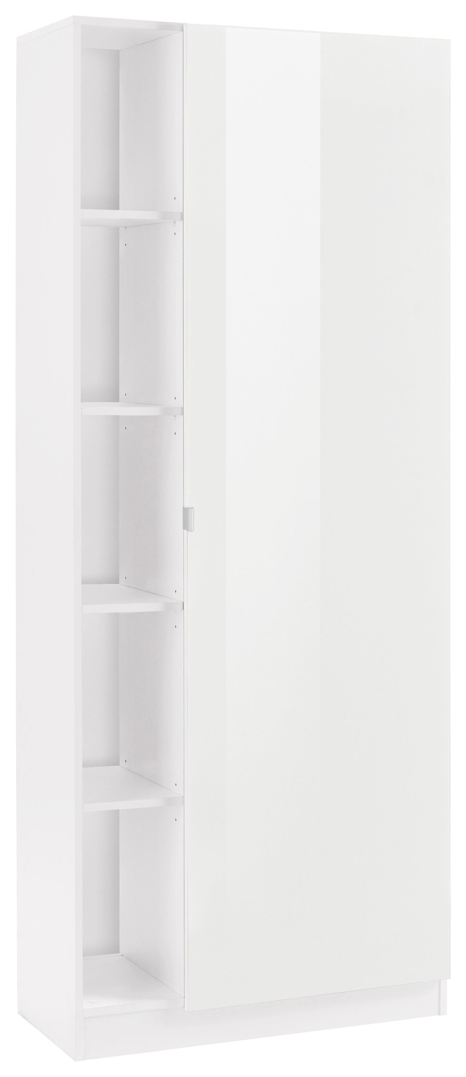 borchardt Möbel Garderobenschrank Dolly Höhe 185 cm weiß matt/weiß Hochglanz
