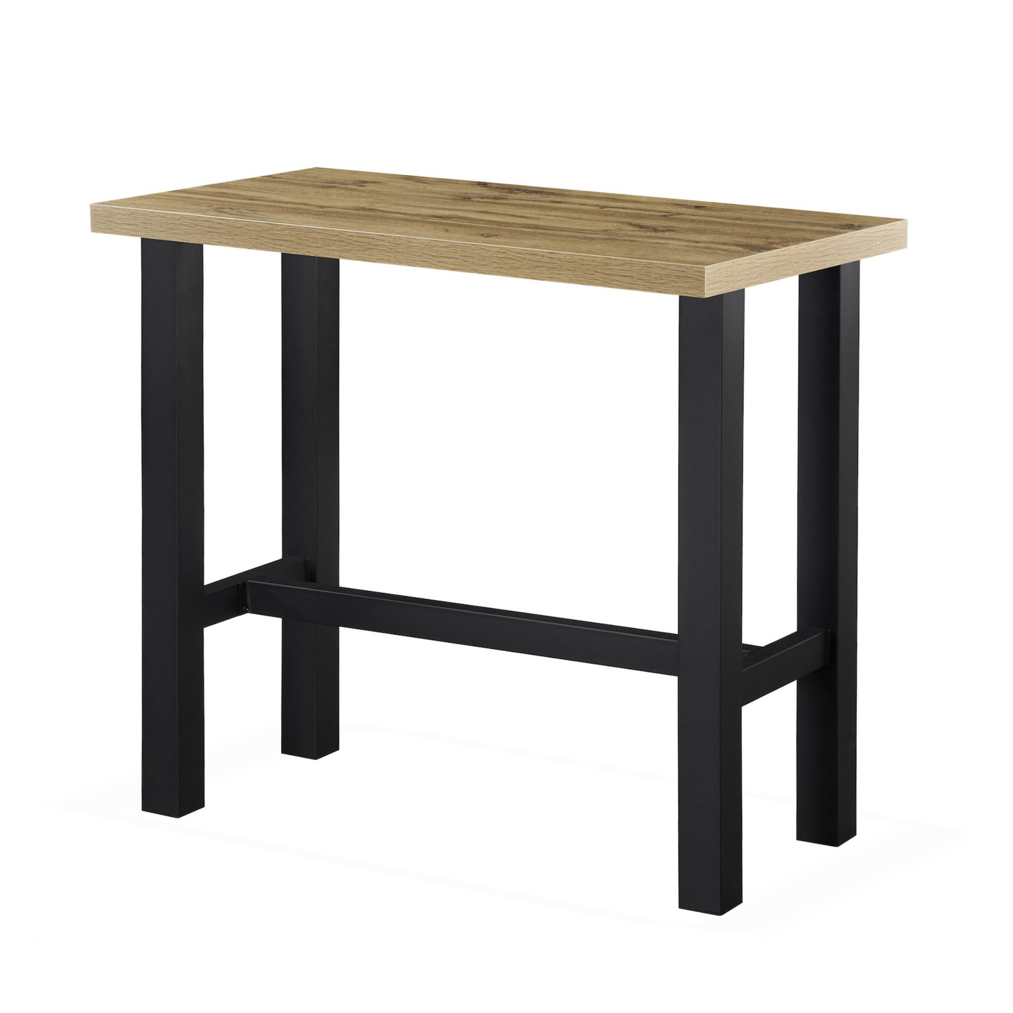 DUBI Möbel Bartisch LOTTE, schweres 4-Fuß oder X-Gestell, Metallgestell, Holztischplatte aus MDF