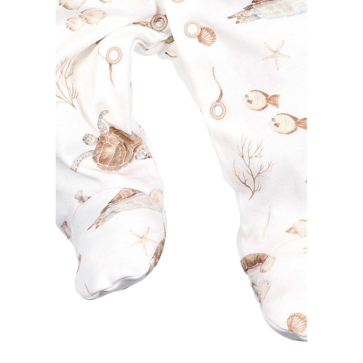 NINI Strampler Meerestiere Unisex Kinder Einteiler, Overall, Babyanzug, Babyoverall, Babyanzug
